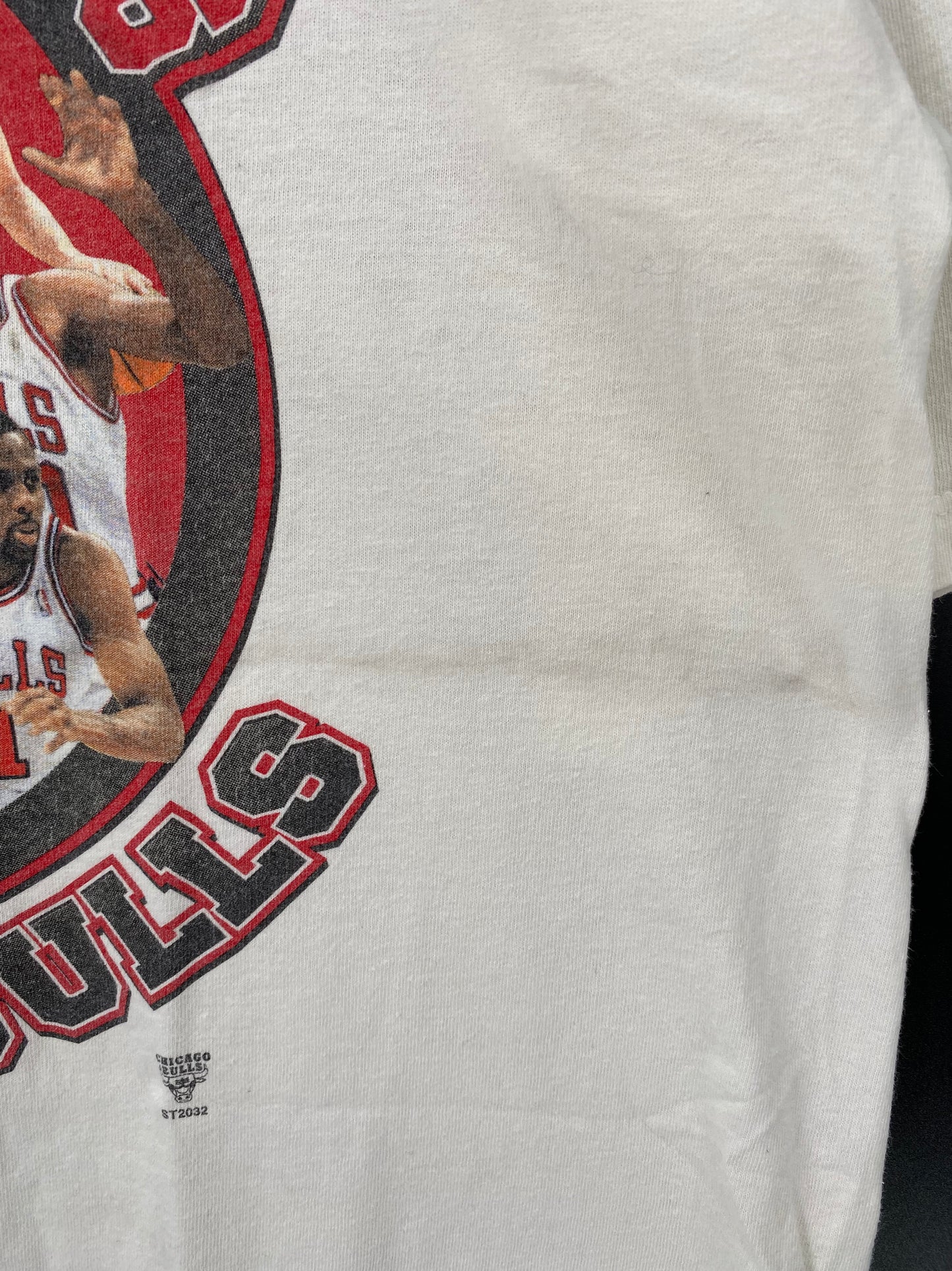 90's CHICAGO BULLS MADE IN USA Size L Vintage NBA T-Shirts / K2111