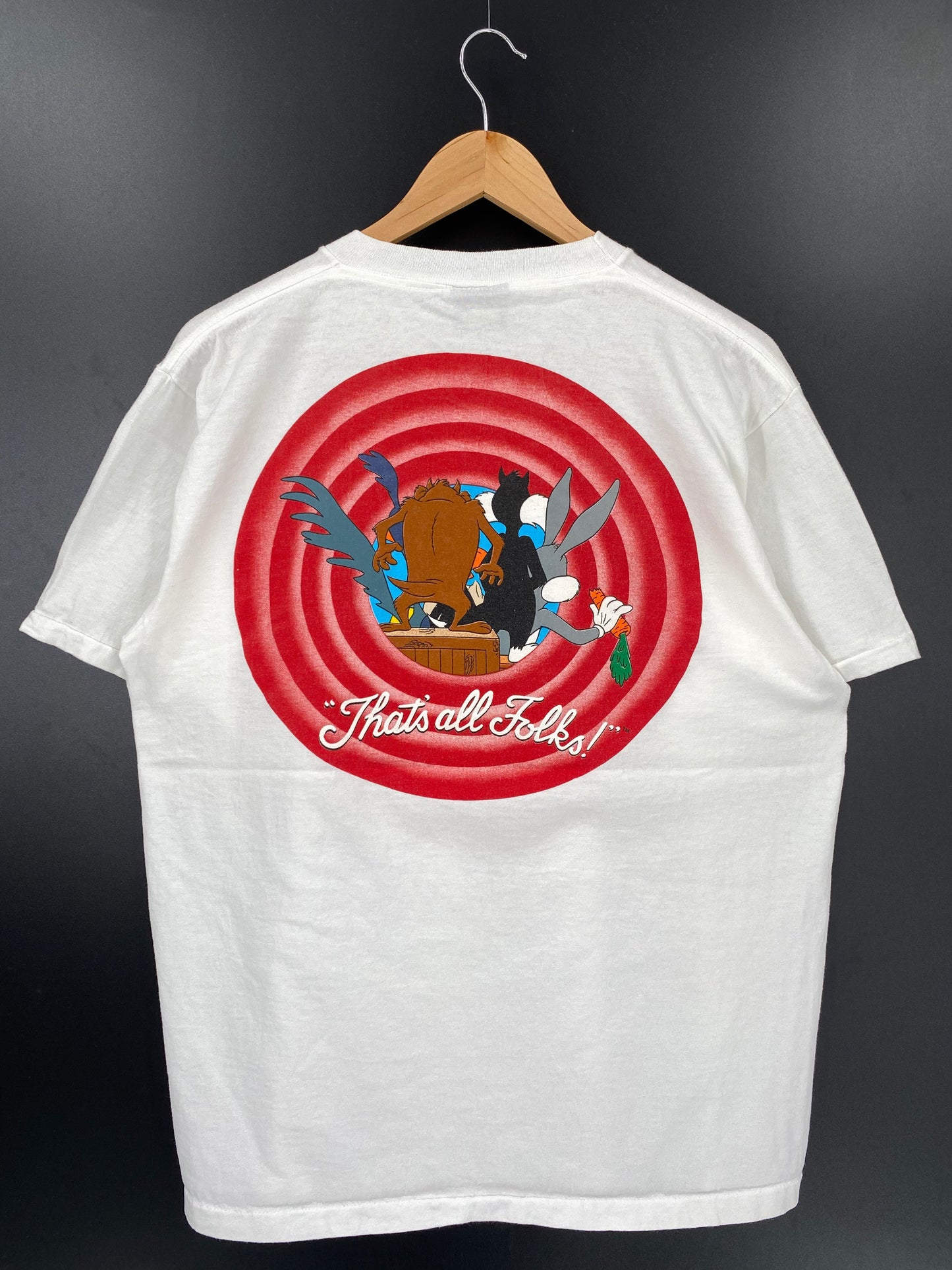 1989 LOONEY TUNES Made in USA Size XL Vintage T-Shirt / A3486