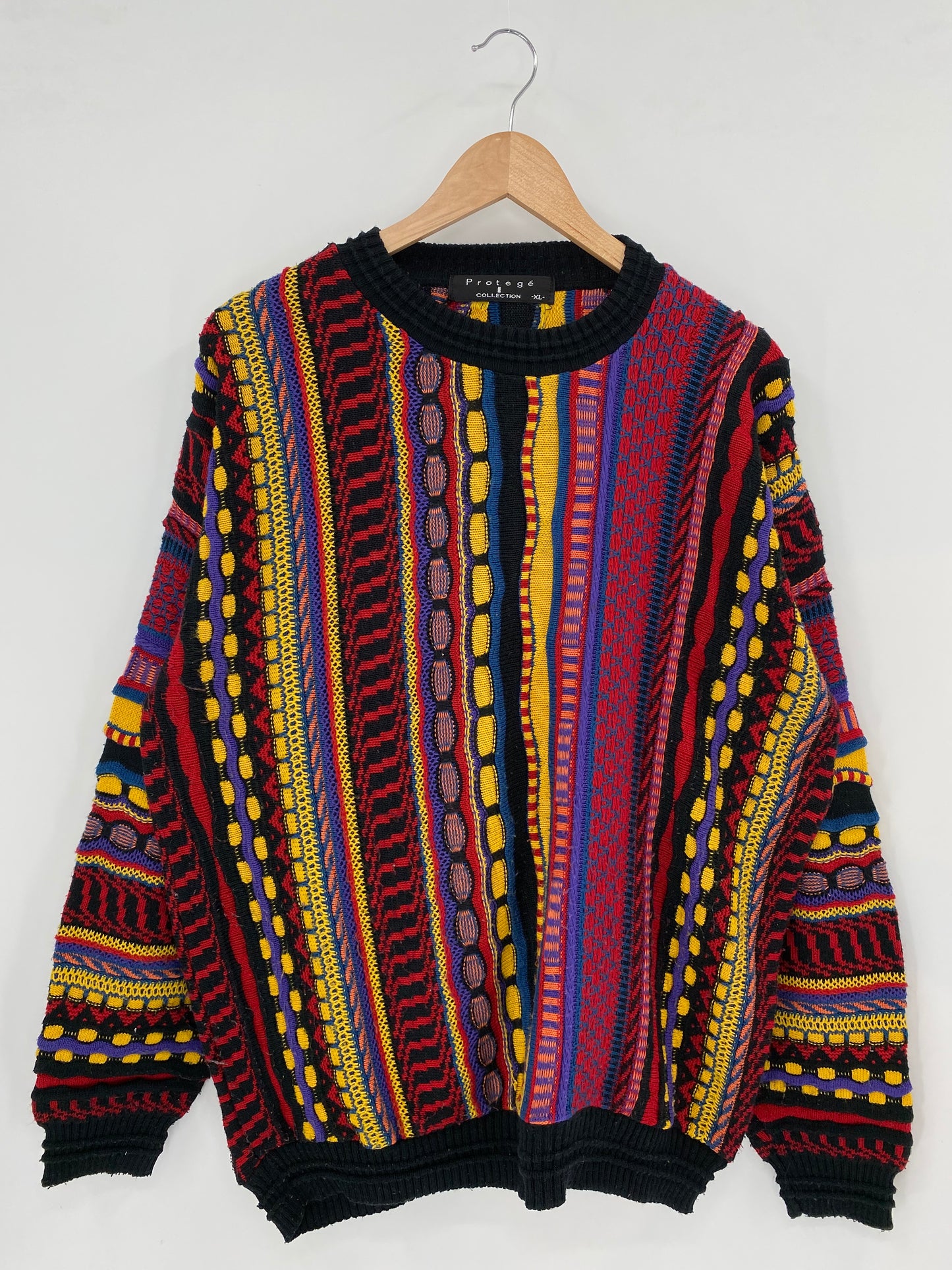 Vintage 3D COOGI- Style Size XL Knit Sweater / K2784