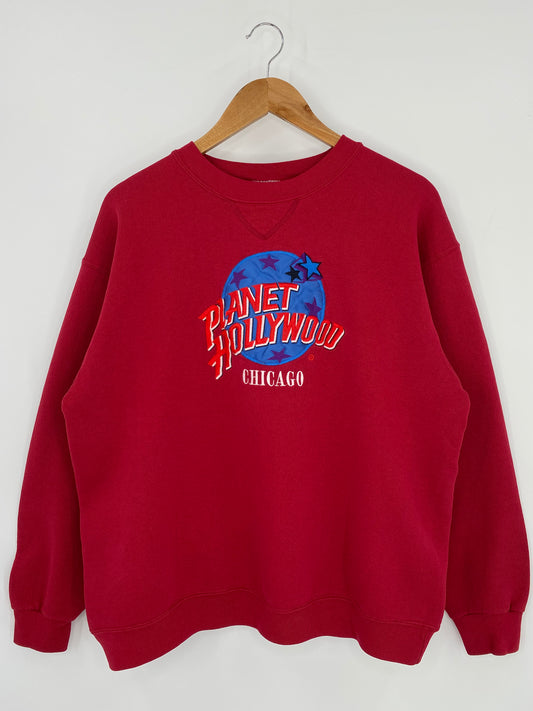 90’s PLANET HOLLYWOOD Made in USA Size XL Vintage Sweat-shirt / 9727