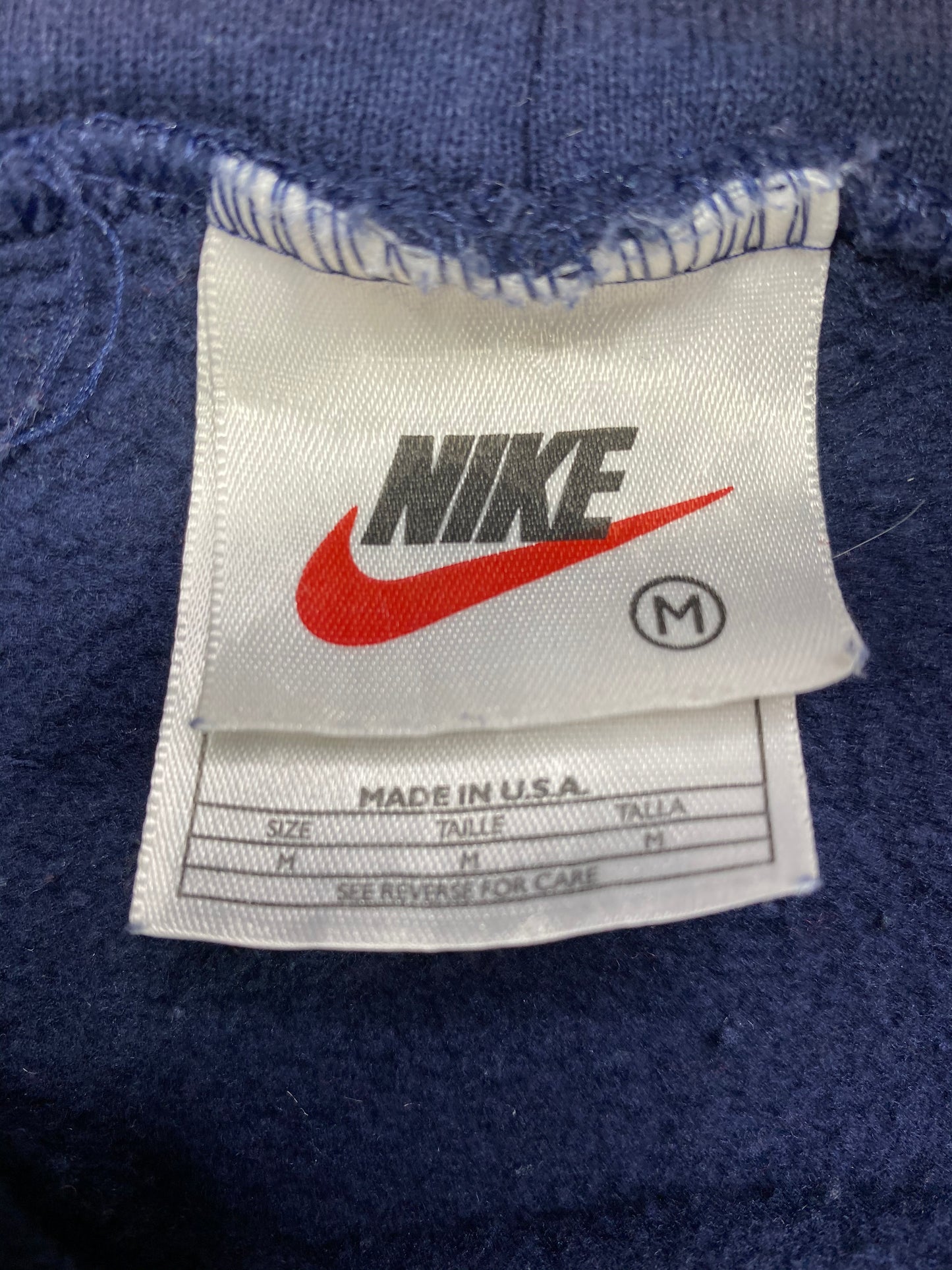 90’s NIKE ATHLETES Made in USA Size M Vintage Hoodie Sweat-Shirt / 5413