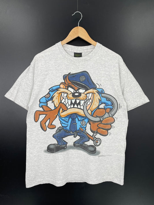 1994 LOONEY TUNES TAZ Made in USA Size L Vintage T-Shirts / K1570