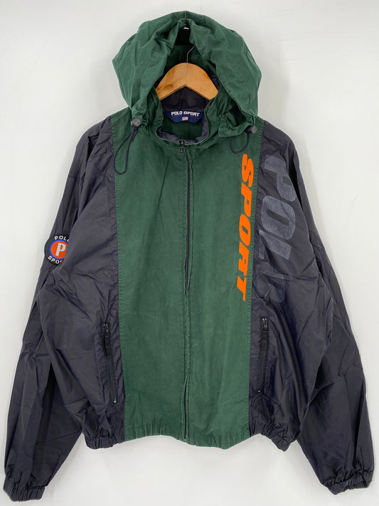 90’s POLO SPORTS RALPH LAUREN Size XL Zip-Up Nylon Jacket / K3544