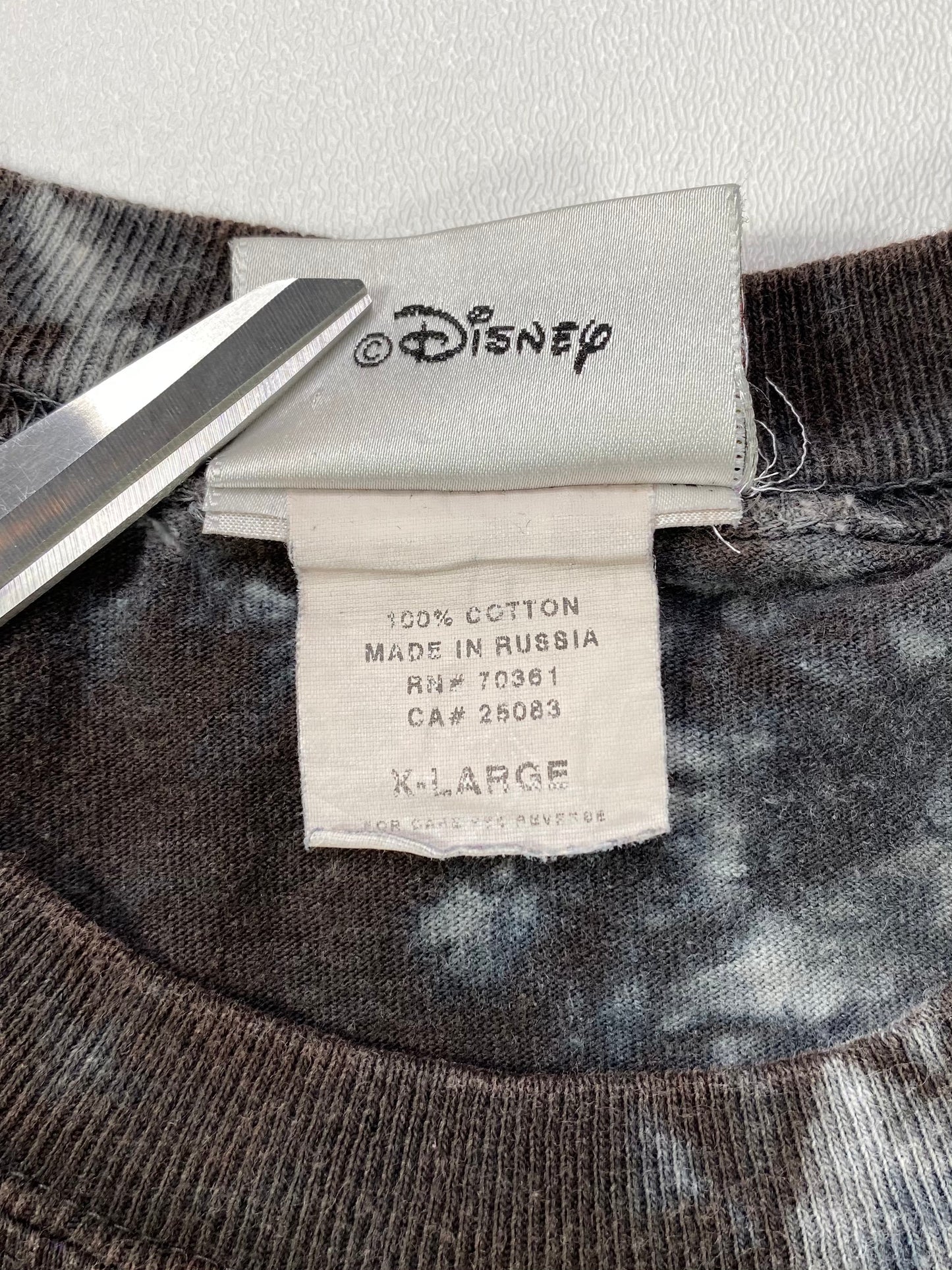 2002 DISNEY HALLOWEEN PARTY Size XL Vintage T-shirt / 6243