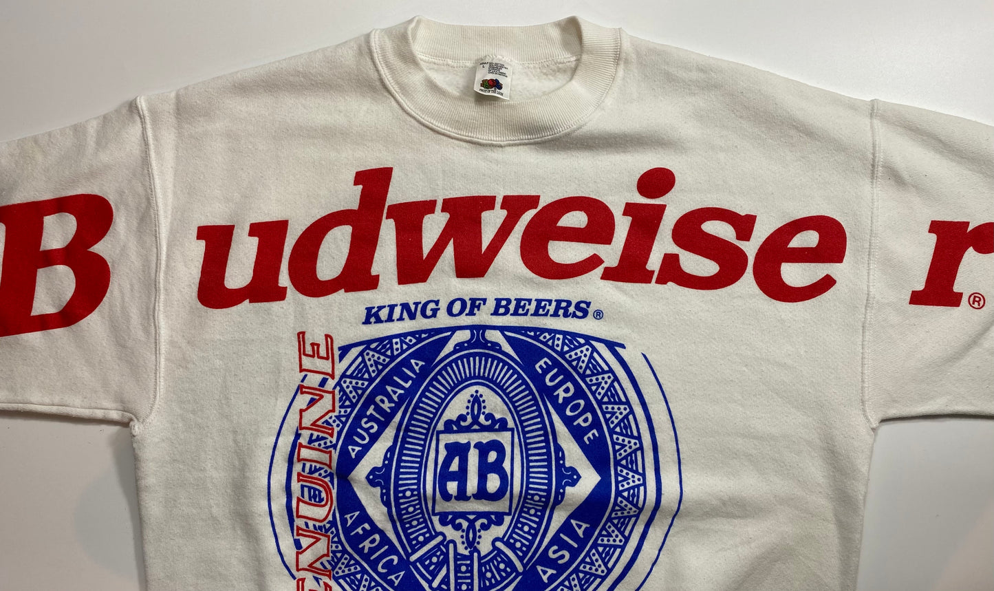 90’s BUDWEISER Size L Vintage Sweat-shirt / 6922