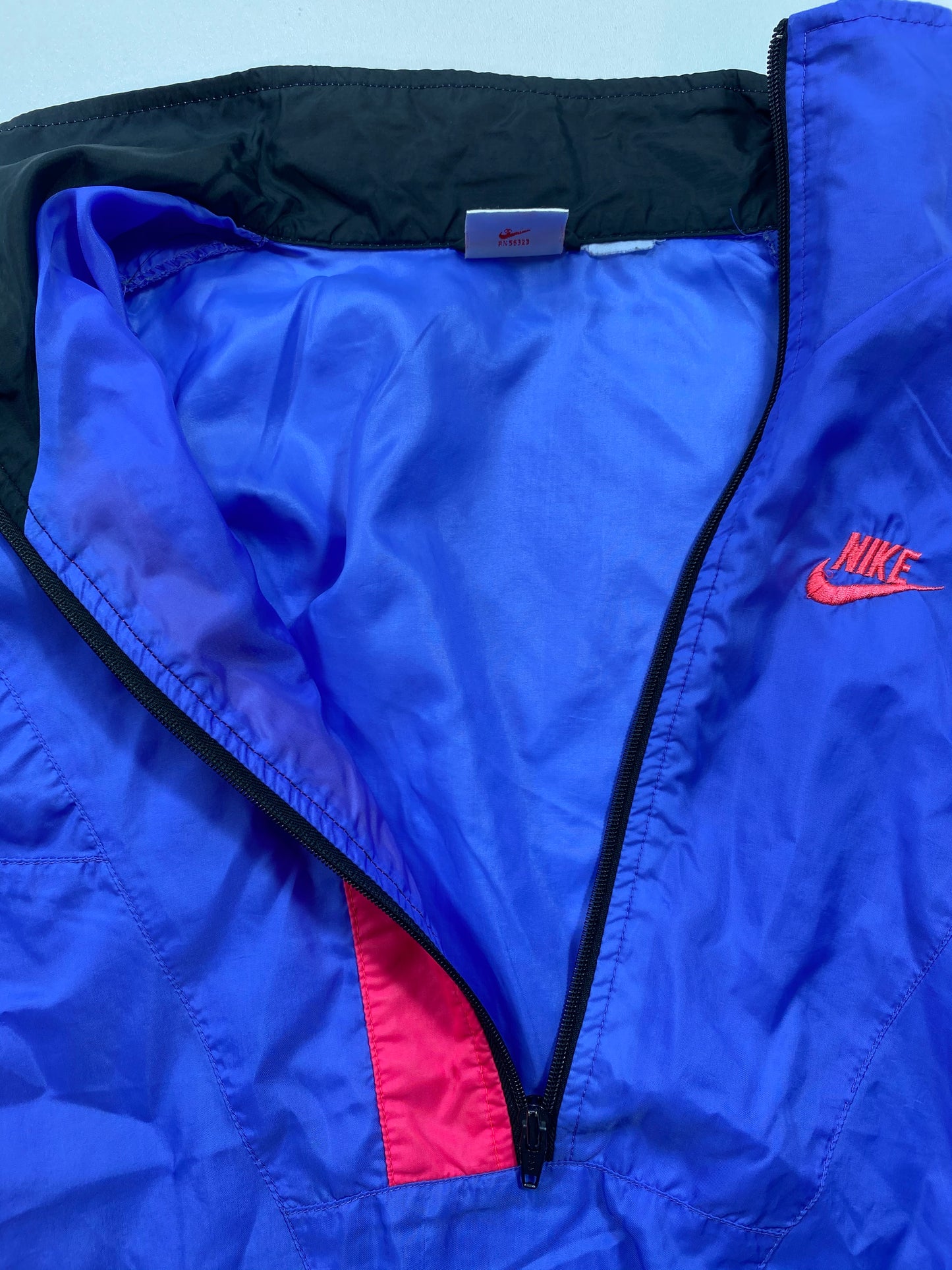 90’s NIKE Half-Zip Silver tag Size L Nylon Jacket / 5817