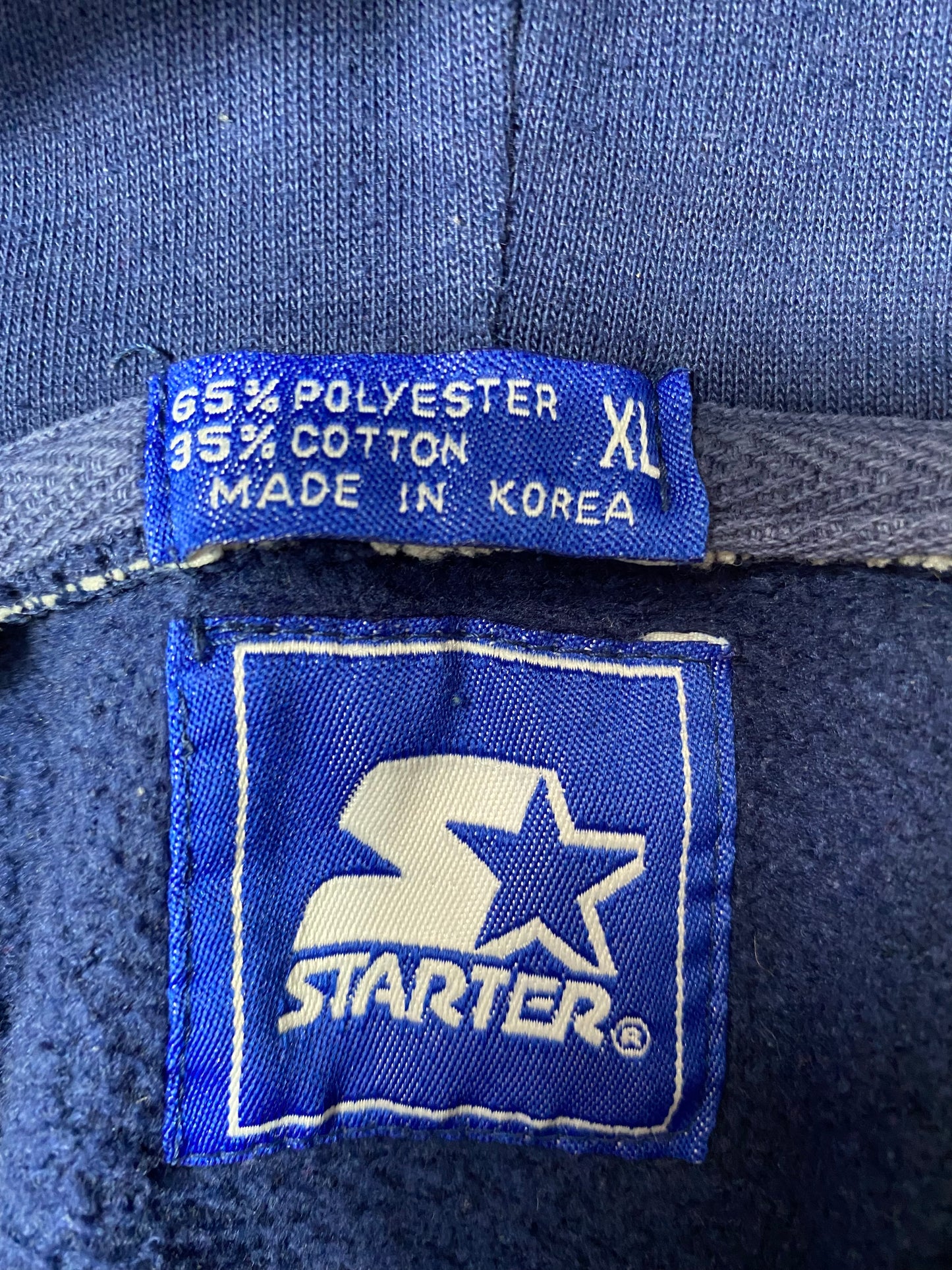 90’s STARTER x GEORGETOWN Size XL Double Hoodie Sweat shirt / K3418