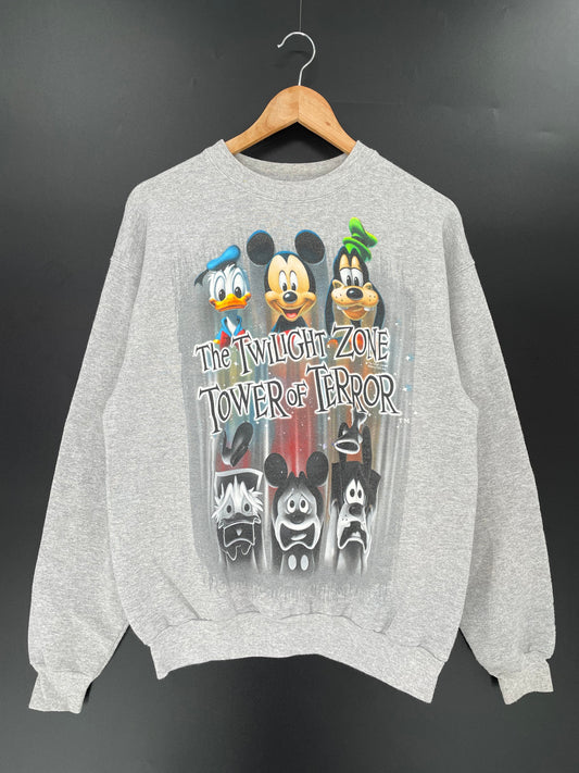 00’ DISNEY TOWER OF TERROR Size M Vintage Sweat-shirt / K8789