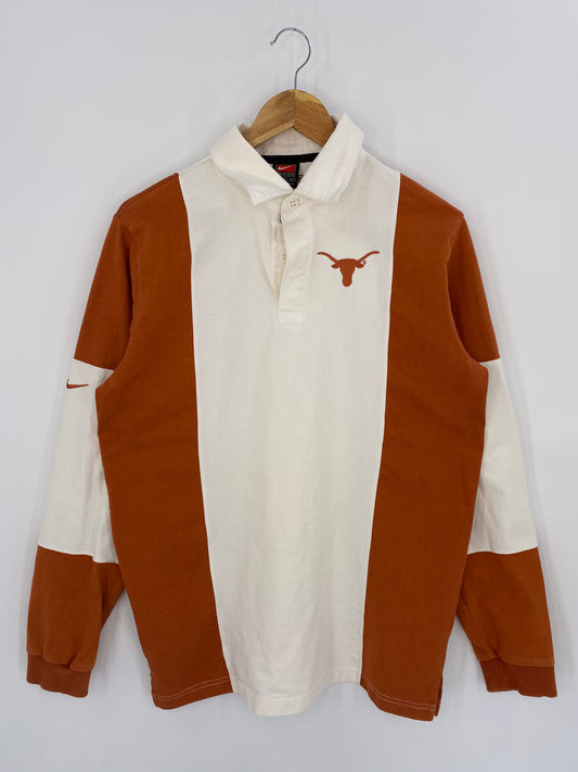 00’ NIKE TEXAS Size M Vintage Rugby-Shirt / 7758