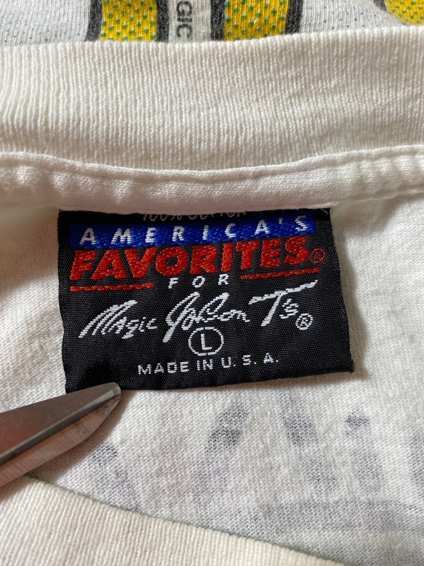 1994' DUCKS OF ANAHEIM Made in USA Size L Vintage T- SHIRT / K1358