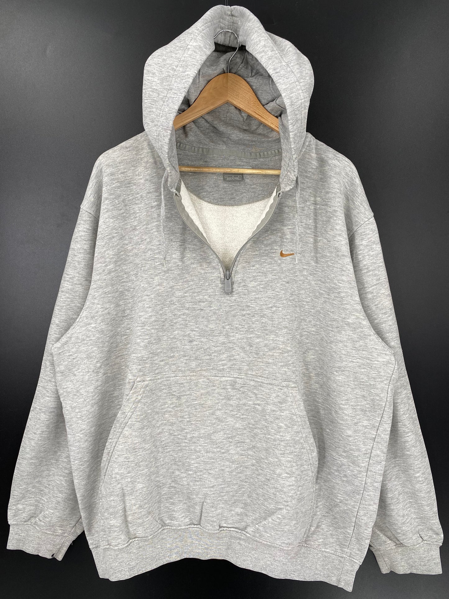 00' NIKE MINI SWOOSH Size L Vintage Hoodie Sweat-shirt / K2871