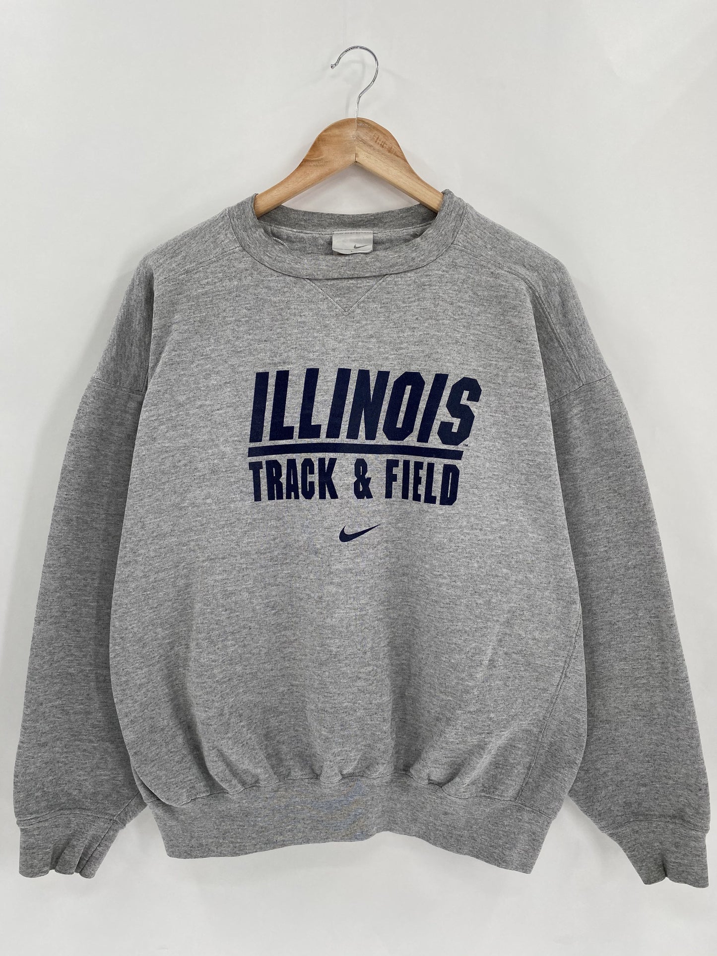 90’s NIKE ILLINOIS Size L Vintage Sweat-Shirt / K5066
