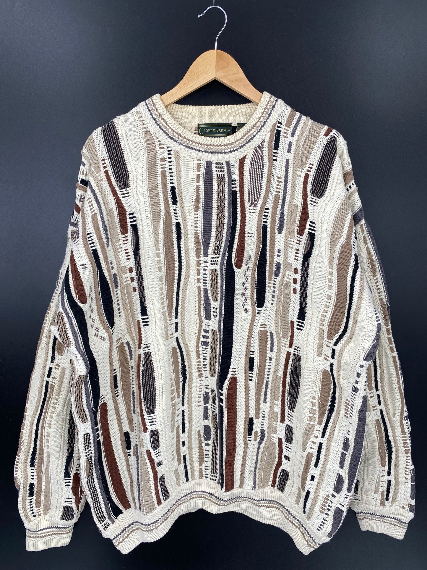 Vintage 3D COOGI- Style Size XL Knit Sweater / K1587