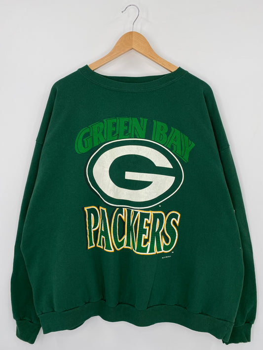 1993' GREEN BAY PACKERS Made in USA Size XXXXL Vintage NFL Sweat shirt / K3140