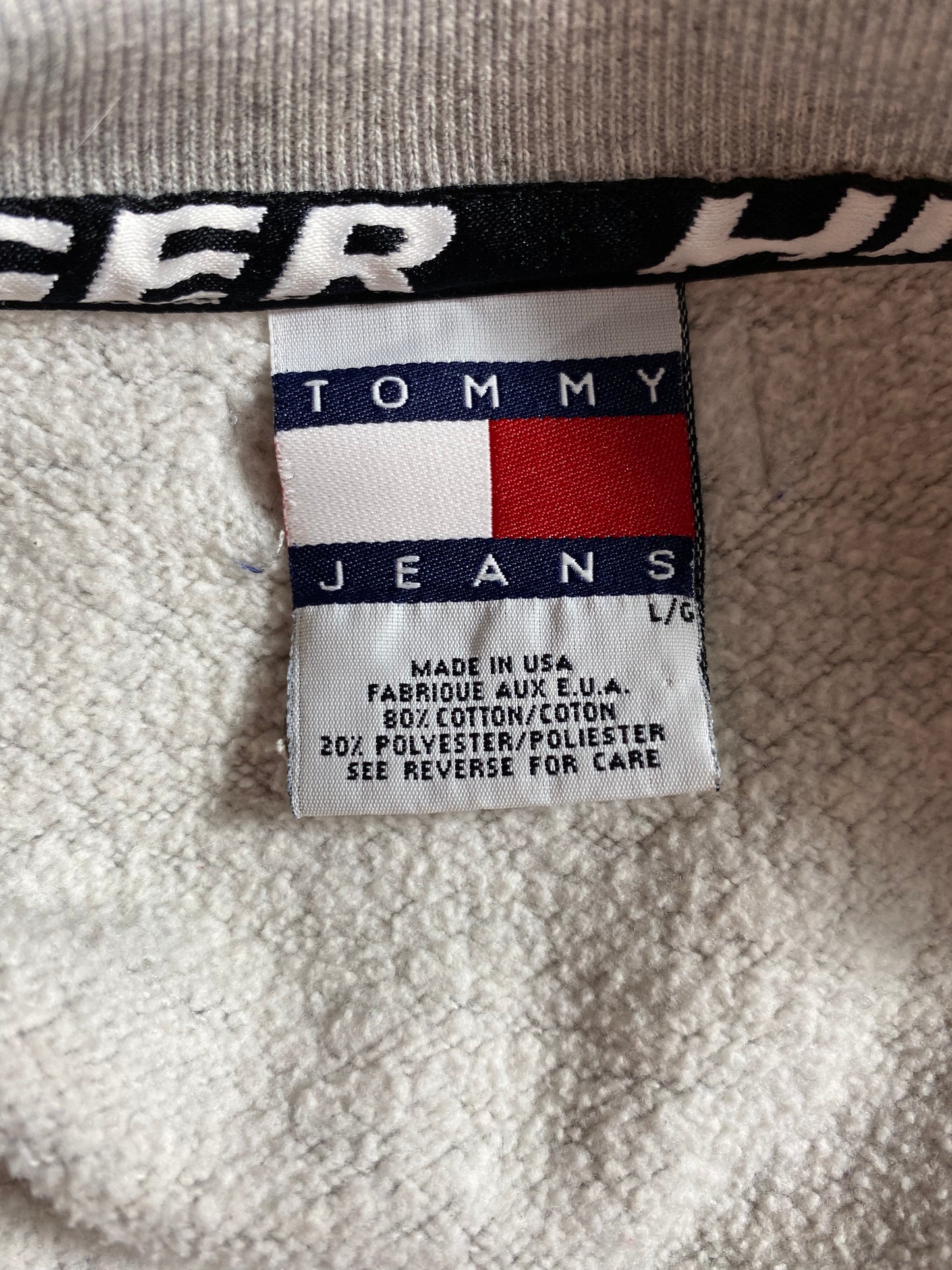 90’s TOMMY JEANS Made in USA Size L Vintage Sweat-Shirt / k922