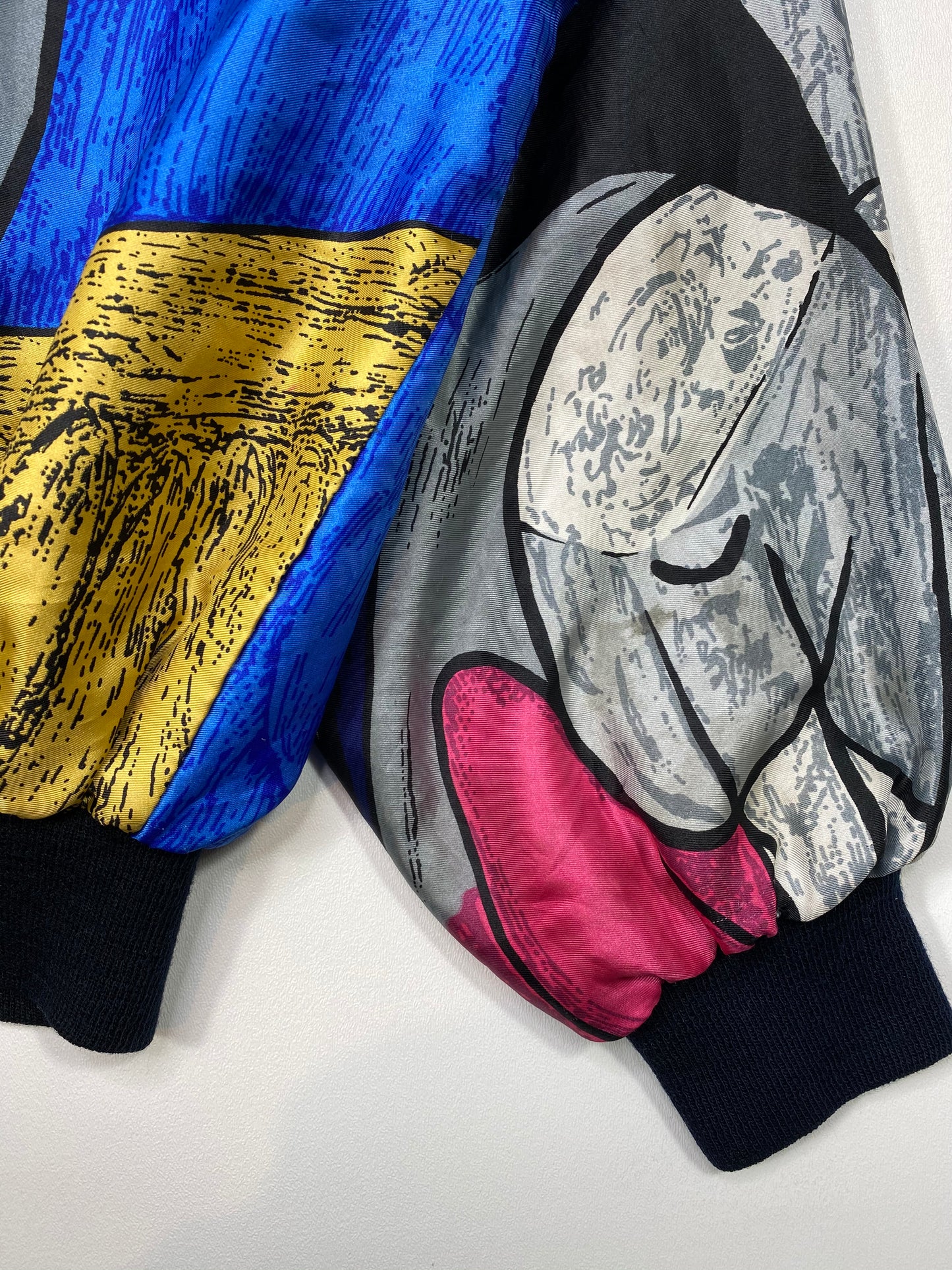 Vintage Picasso Size Approx.XL Nylon Jacket / 5644