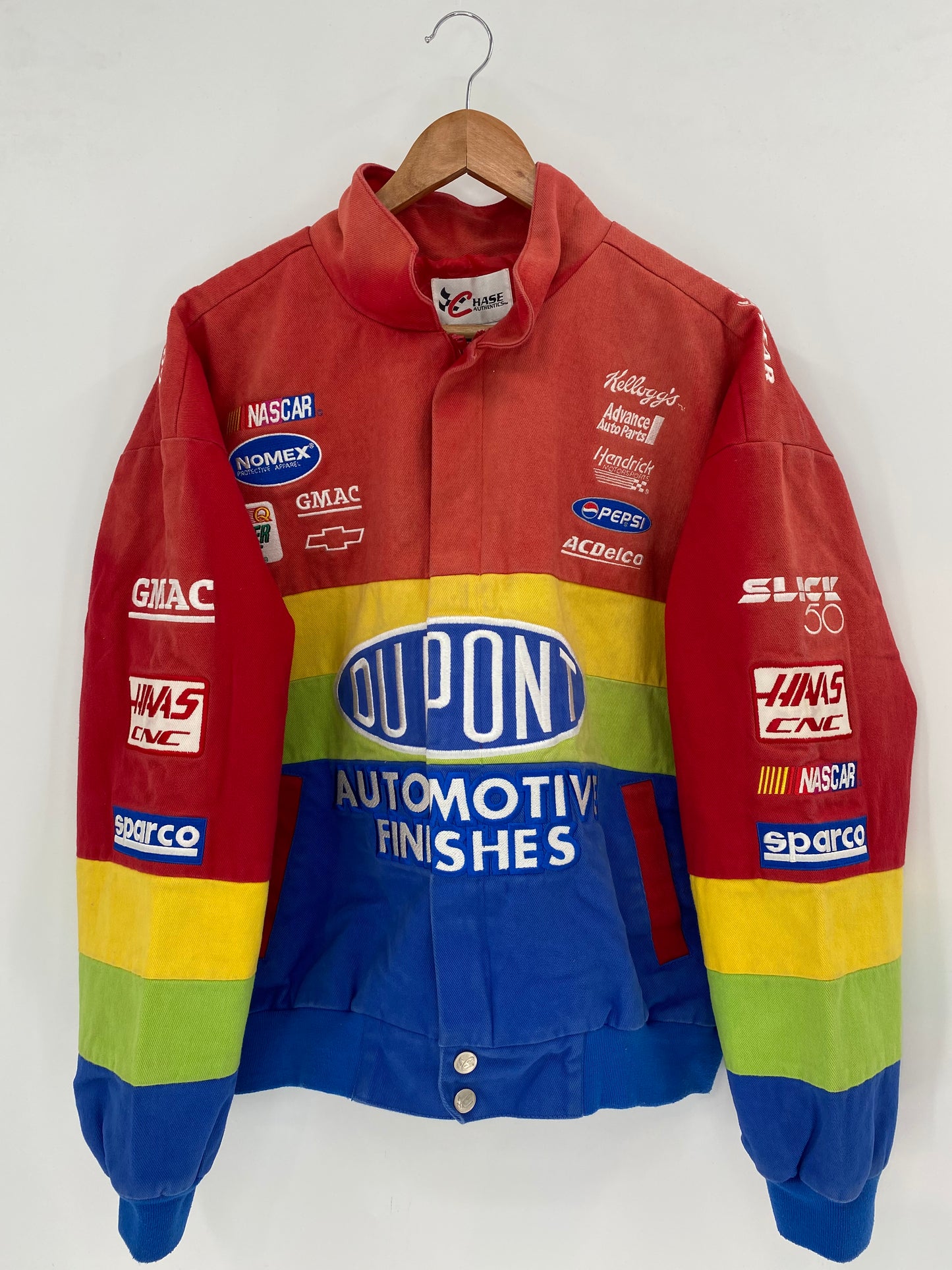 Vintage DU PONT x JEFF GORDON NASCAR Size M Racing Jacket / K3162