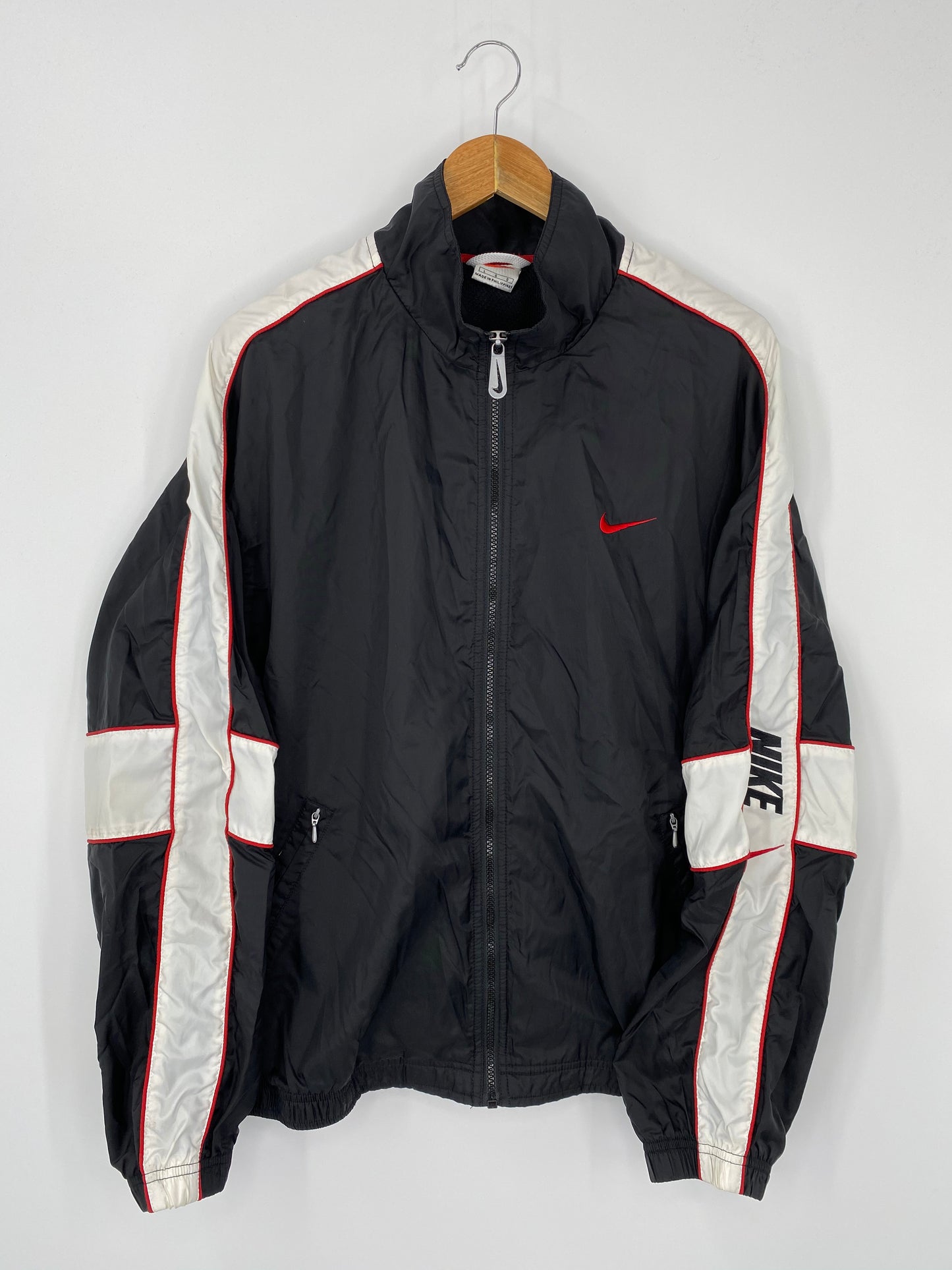 90’s NIKE Size L Vintage Zip-up Nylon Jacket  / 8109