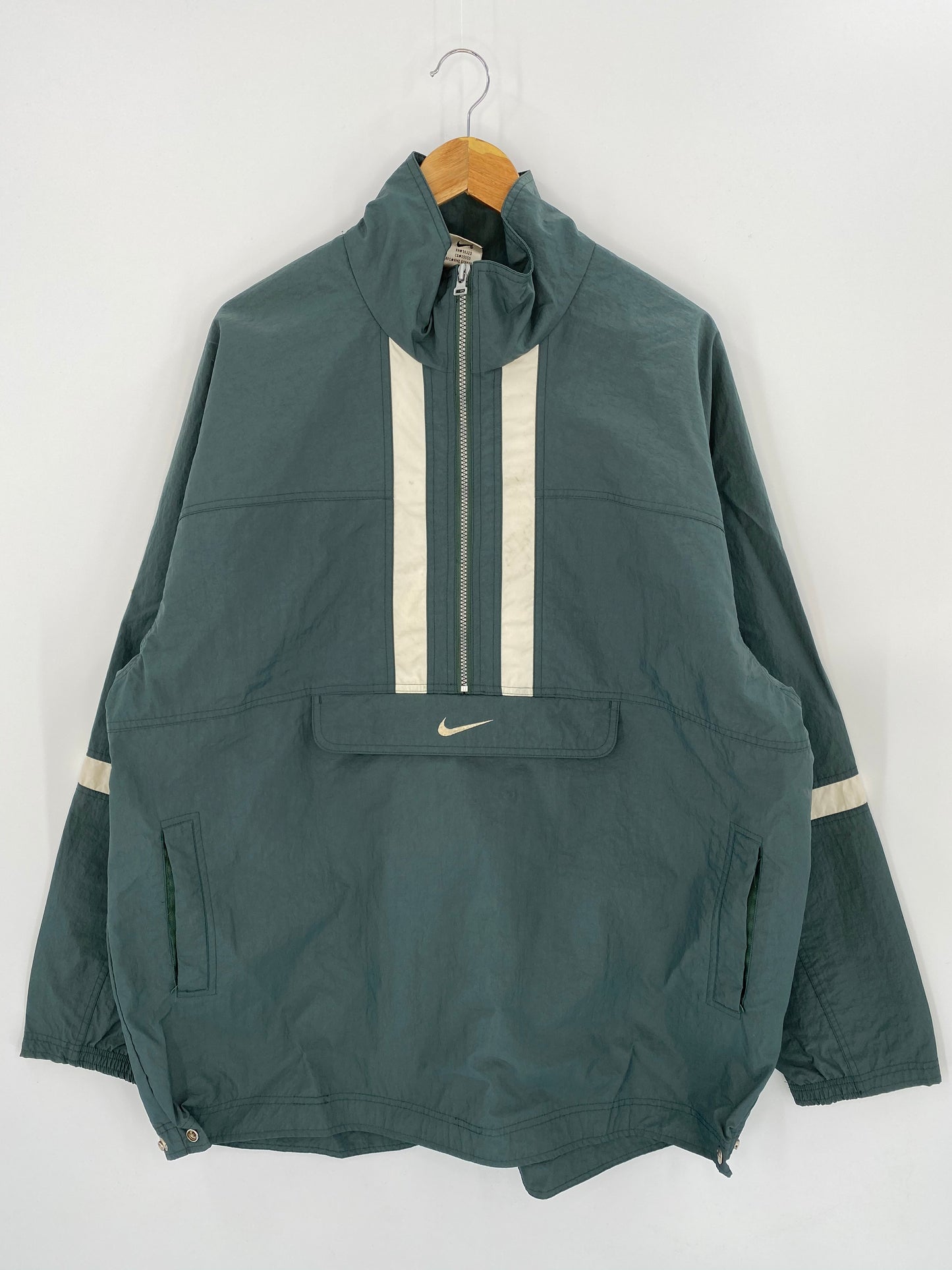 90’s NIKE Size XL Vintage Half-zip Nylon Jacket /7565