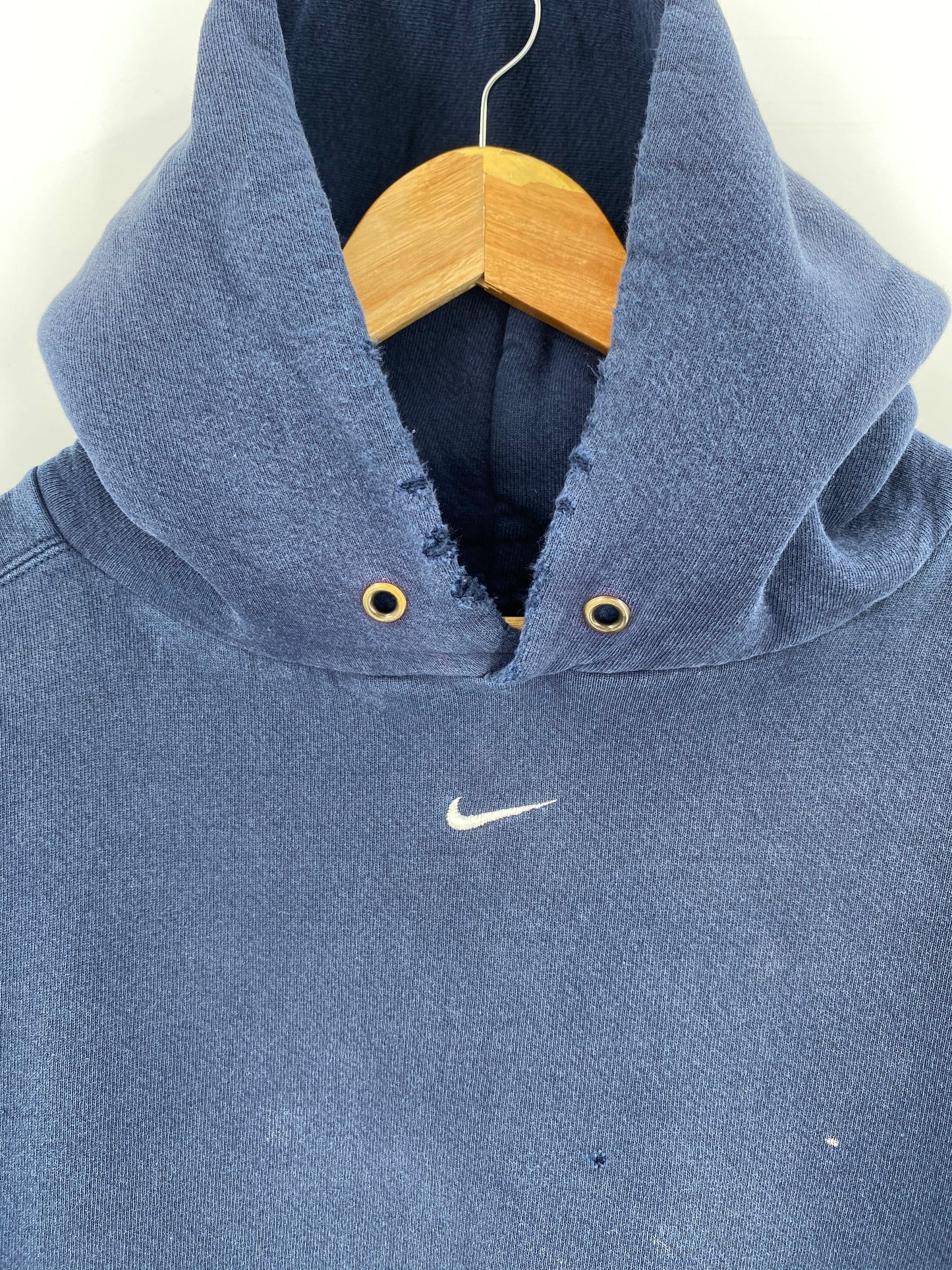 NIKE Center Swoosh Size Approx. XL Vintage Hoodie Sweat-shirt /9085