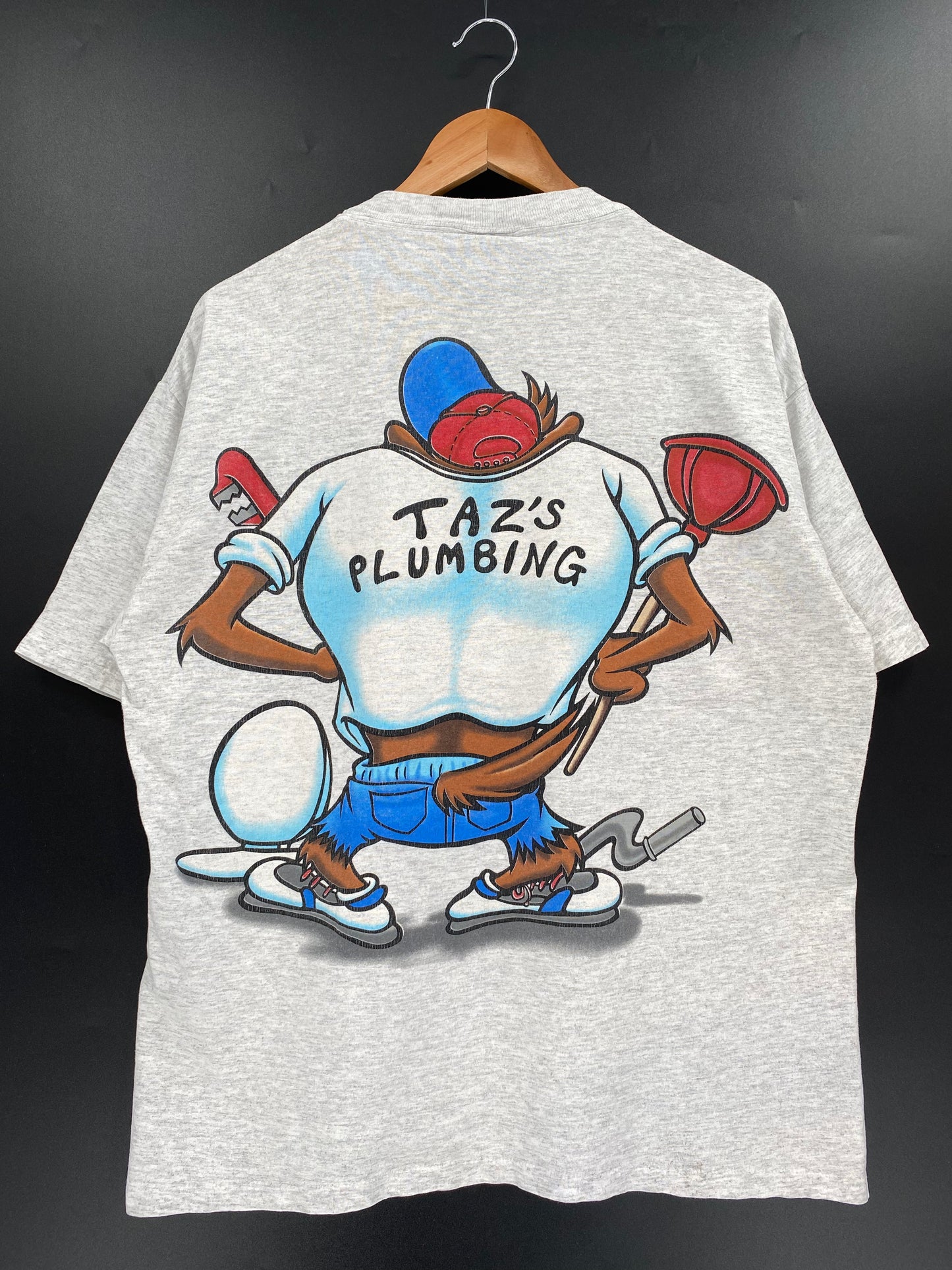 1994 LOONEY TUNES TAZ MADE IN USA Size XL Vintage T-Shirt / K1377