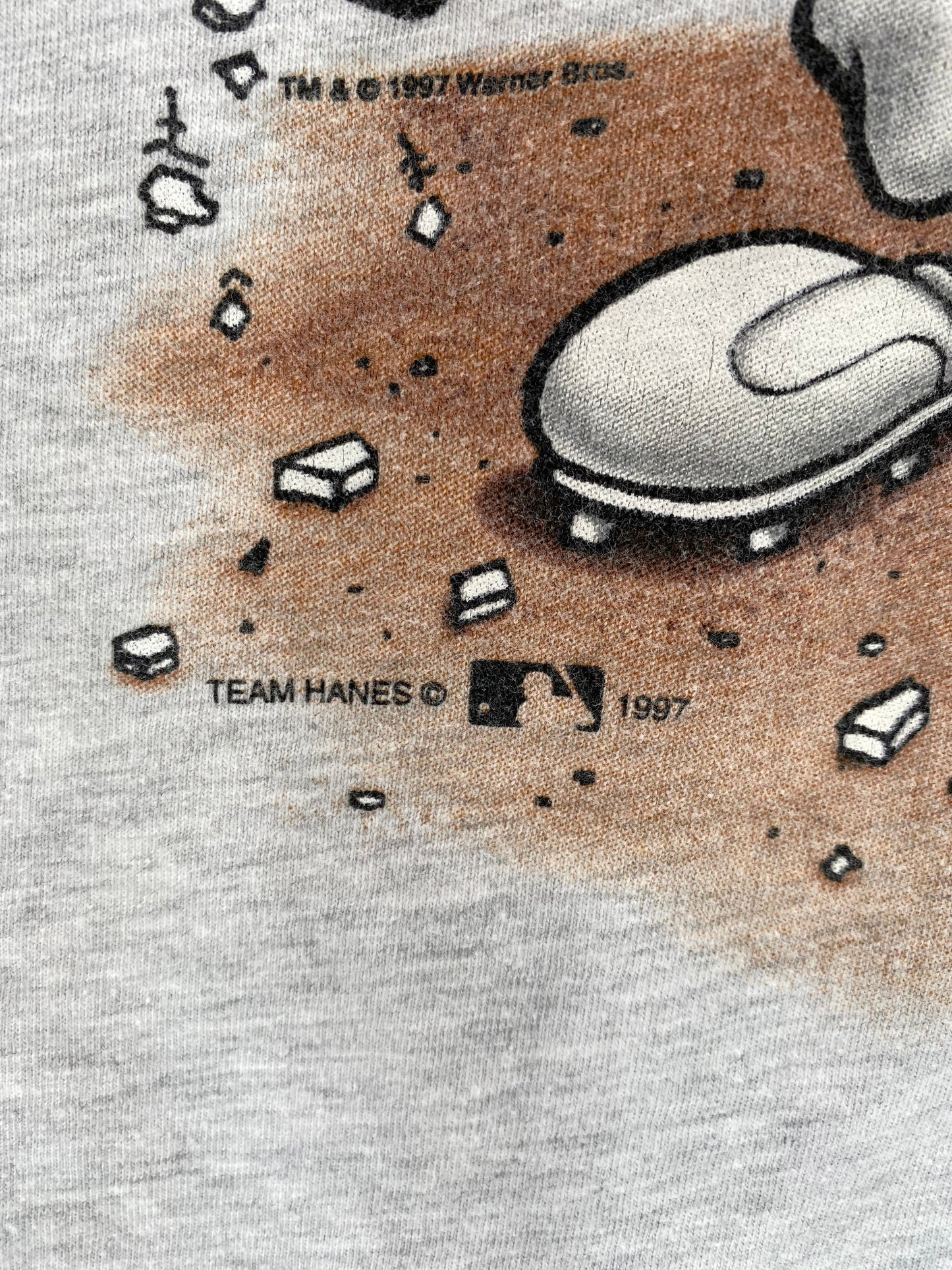 1997 LOONEY TUNES TAZ BOSTON RED SOX Size XL Vintage MLB T-shirt / K7076