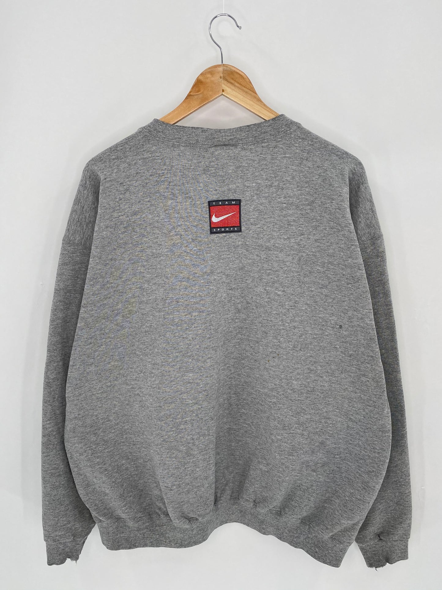 90’s NIKE University of Kansas Made in USA Size XL Vintage Sweat-shirt / 7134