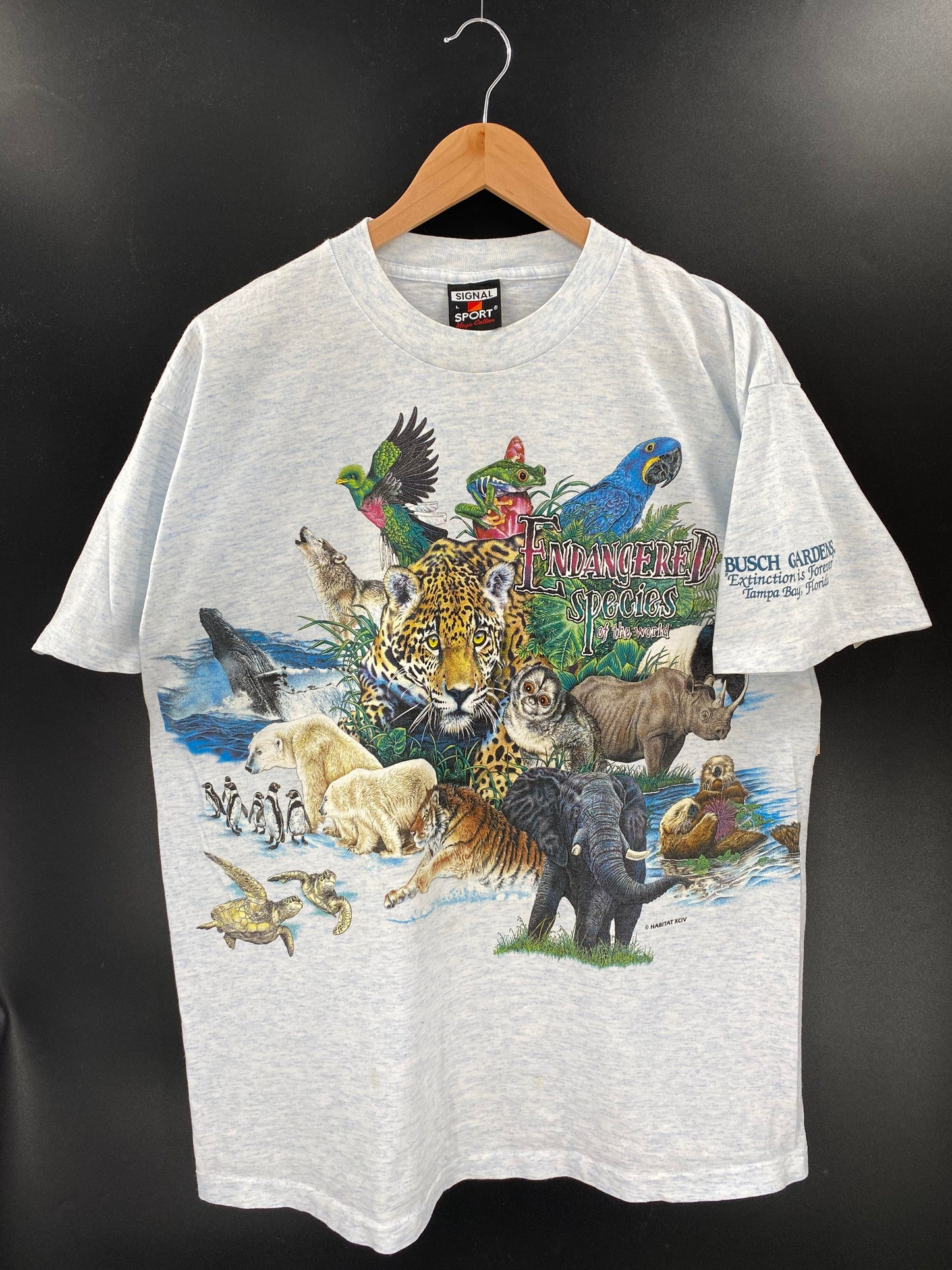 90’s BUSCH GARDENS Made in USA Size L T-Shirts / A6215
