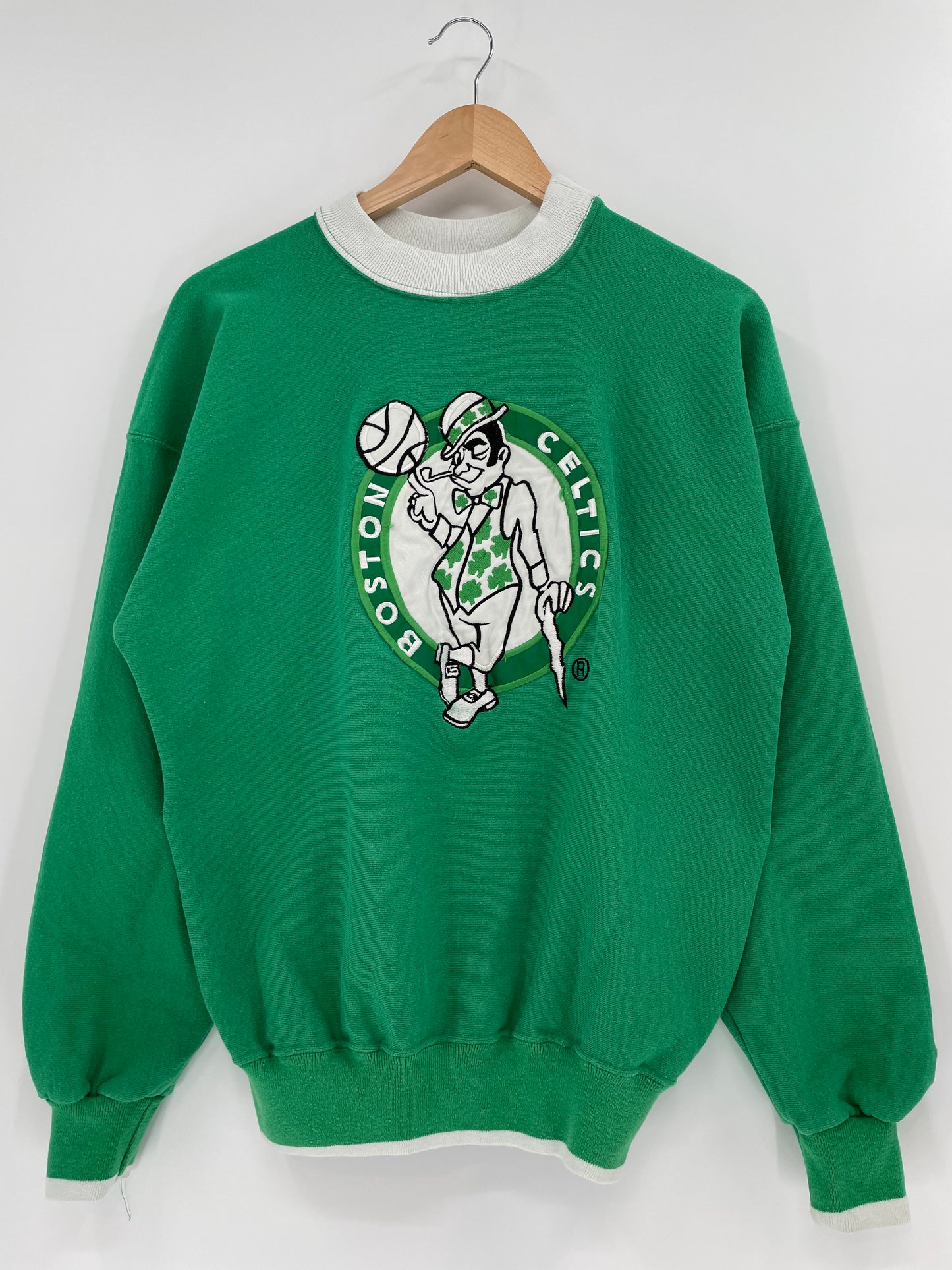90’s Boston Celtics Made in USA Size L Vintage NBA Sweat-shirt / K1442