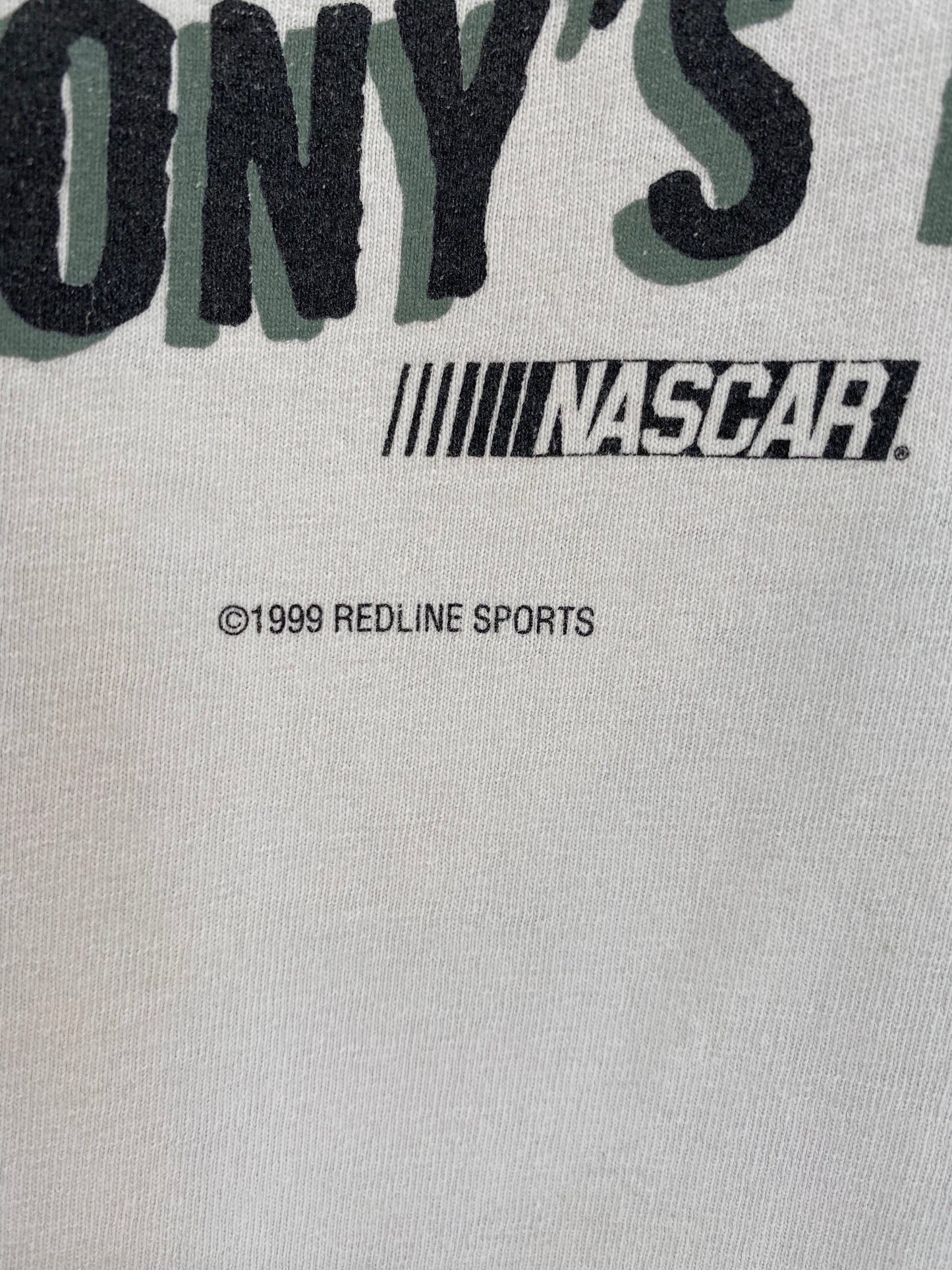 .1999 NASCAR TONY STEWART Made in USA Size XL Vintage Racing T-shirt / E1118