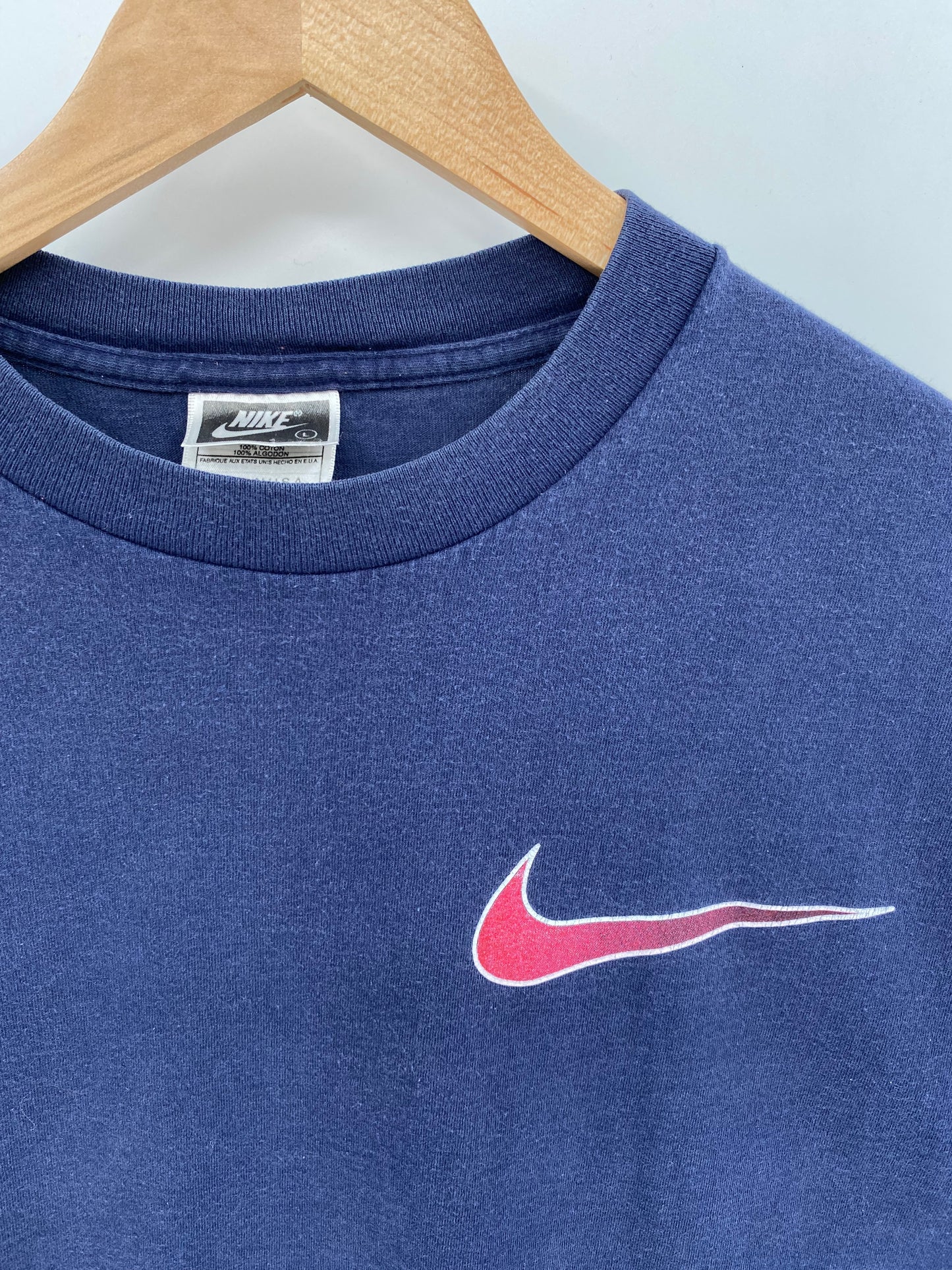 90's NIKE LOGO Made in USA Size L Vintage T-shirt / k2749