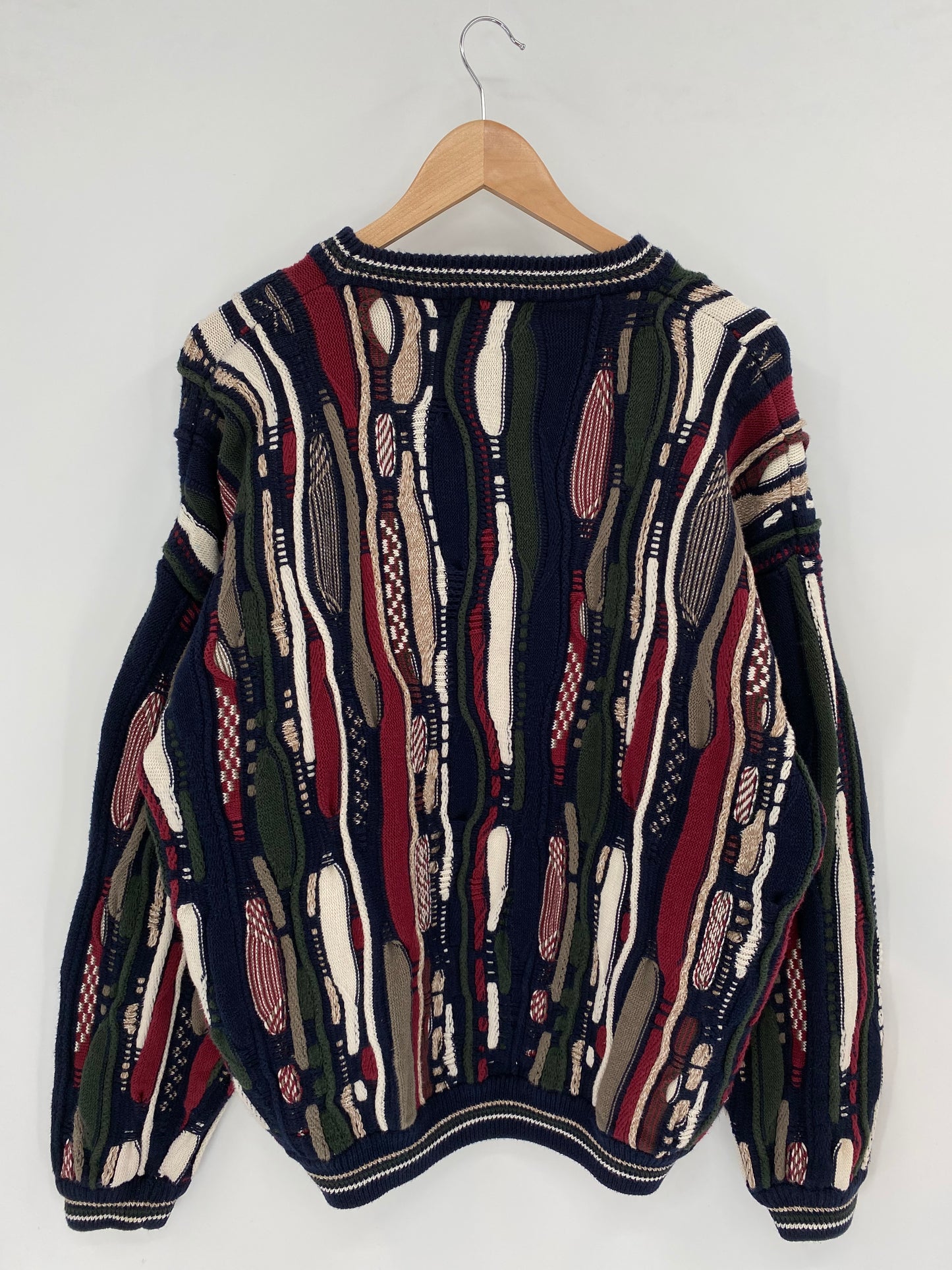 Vintage 3D COOGI- Style Size XL Knit Sweater / K2789