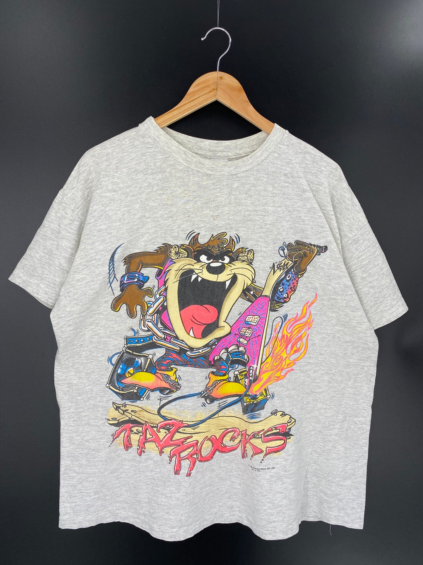 1991 Looney Tunes TAZ Size XL Vintage T-shirt / 7451