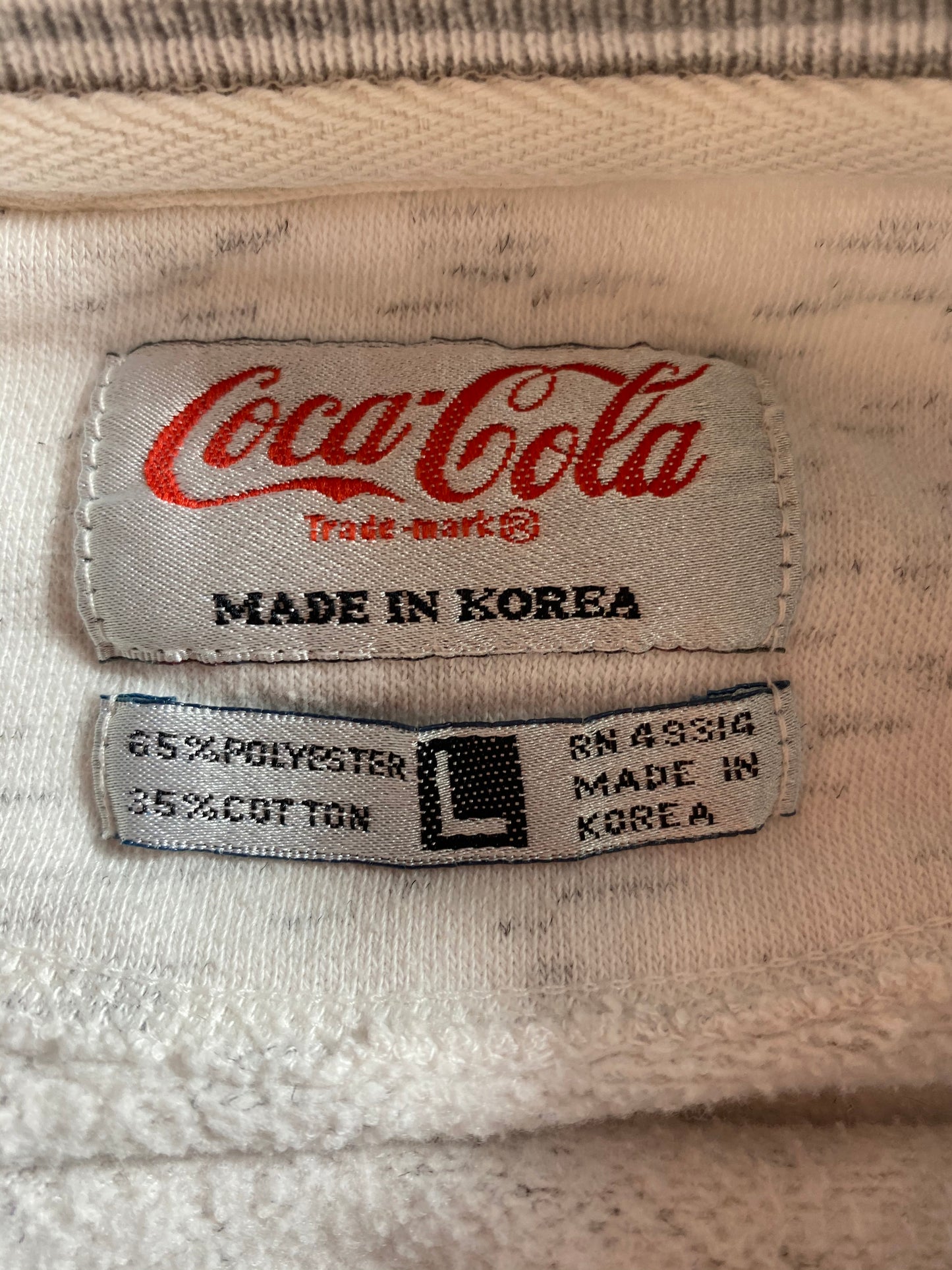 1991 Coca Cola Size L Vintage Sweat-Shirts / 7984