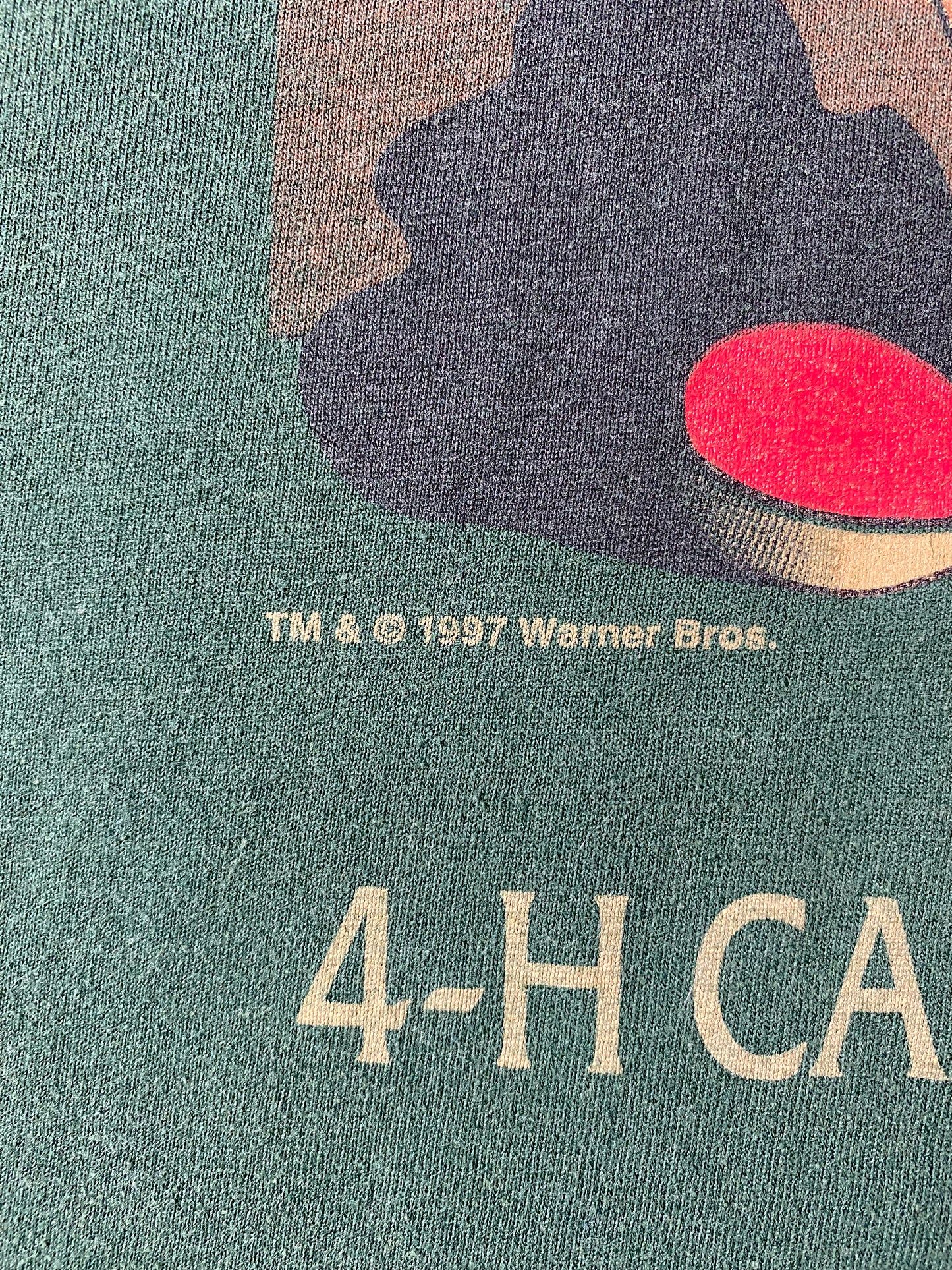 1997 LOONEY TUNES TAZ Made in USA Size L Vintage T-Shirt / 9332