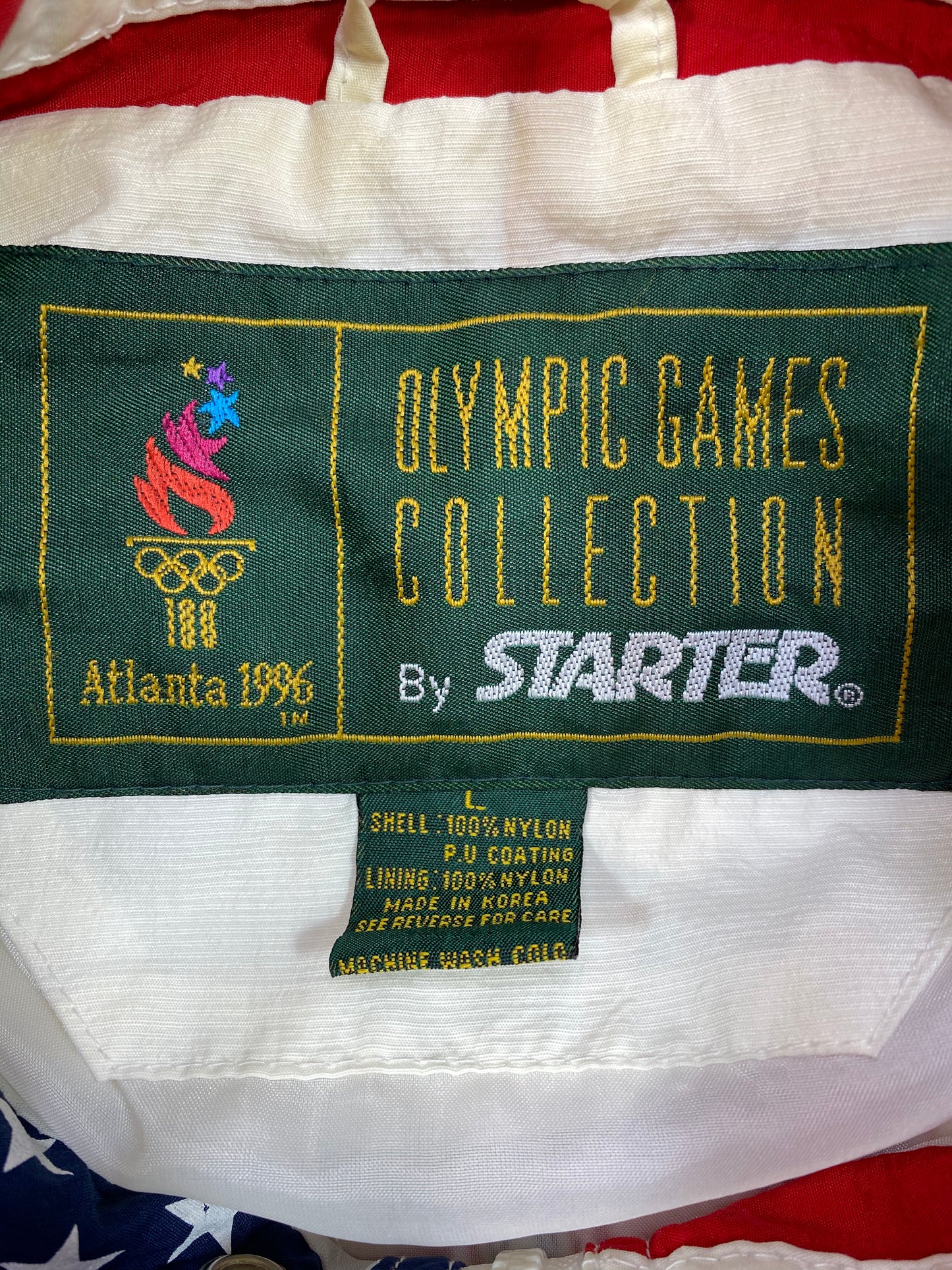 1996 Starter USA Atlanta Olympic Vintage Nylon Jacket / 4844