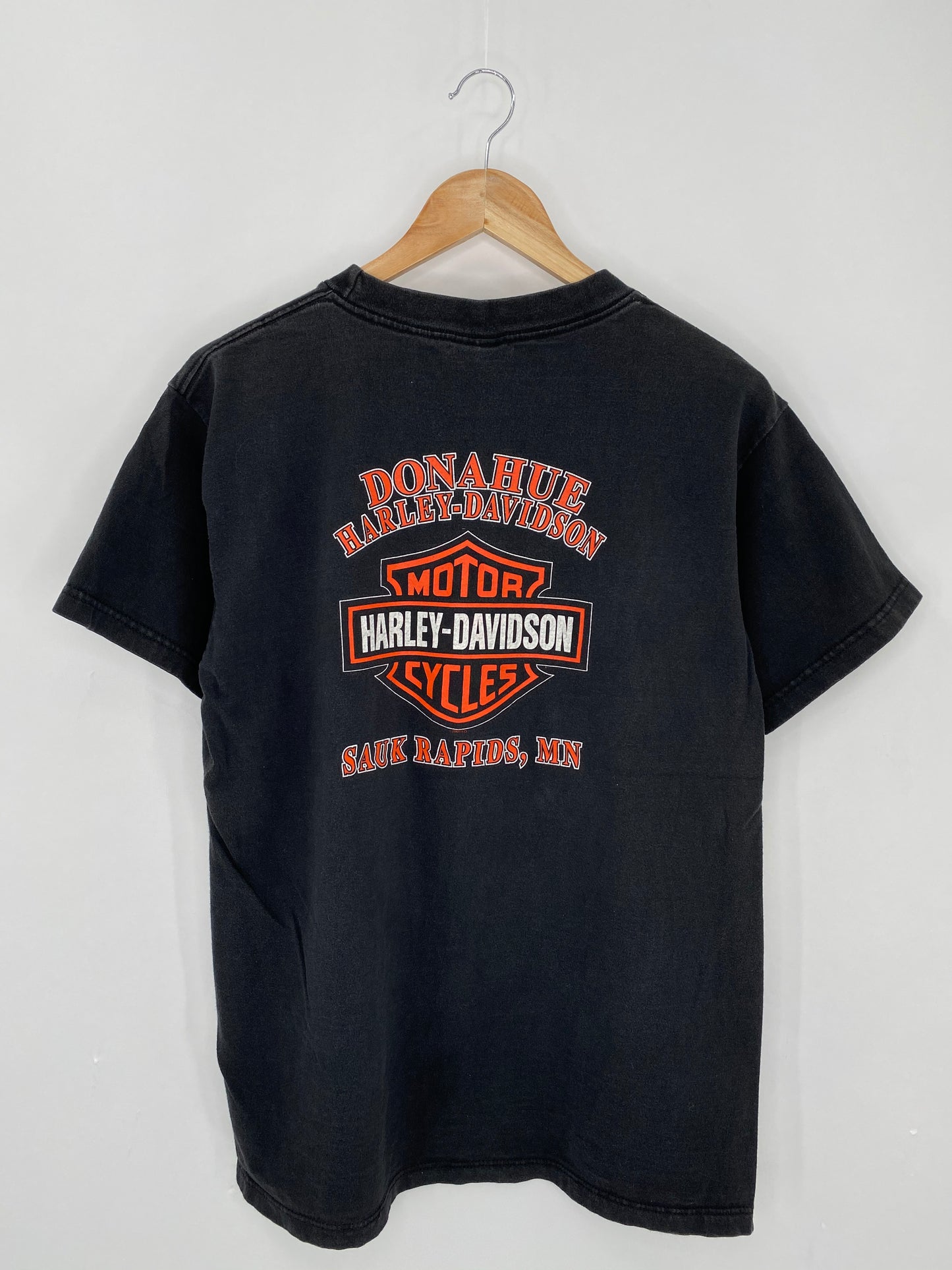 00’ Harley Davidson SAUK RAPIDS Made in USA Vintage Size L T-Shirt / 6334