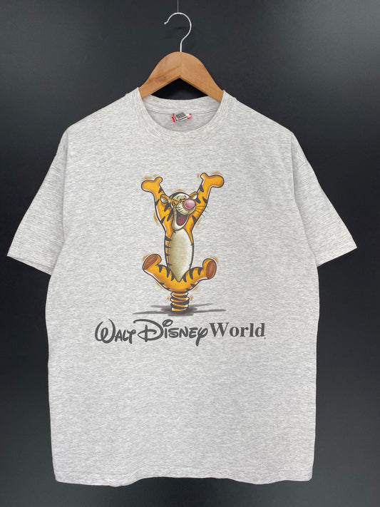90’s WALT DISNEY WORLD TIGGER Made in USA Size L Vintage T-Shirt / 9468