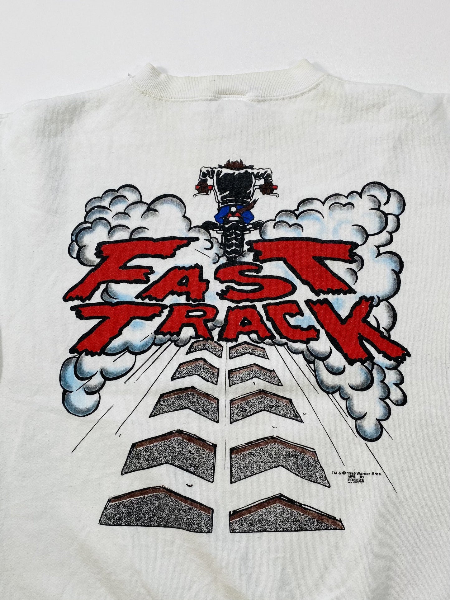 1995' LOONEY TUNES TAZ Made in USA Size L Vintage Sweat-shirt / k5470