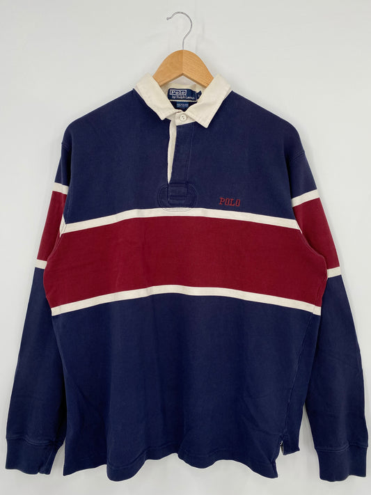 90’s POLO RALPH LAUREN Size L Vintage Rugby-Shirt / K3071