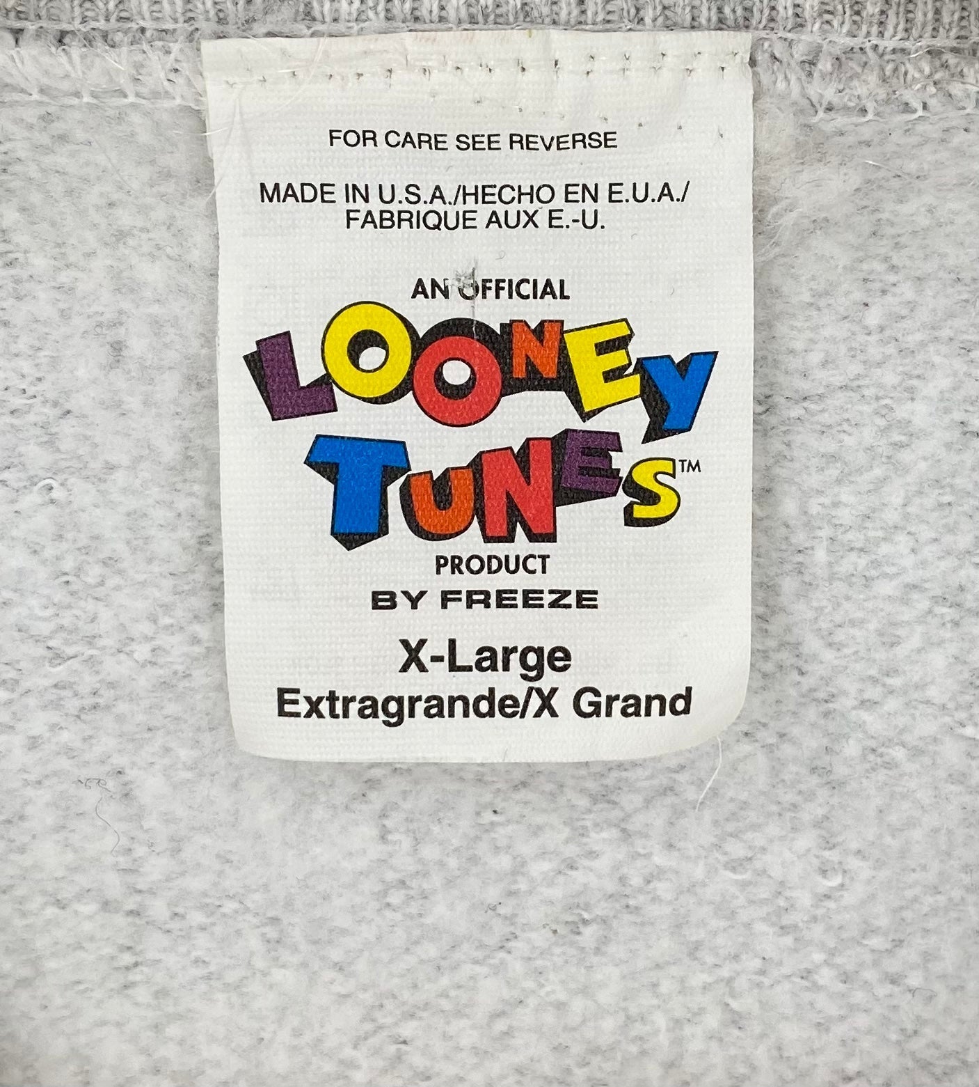 1995 LOONEY TUNES Made in USA Size XL Vintage Sweat-shirt / A8971