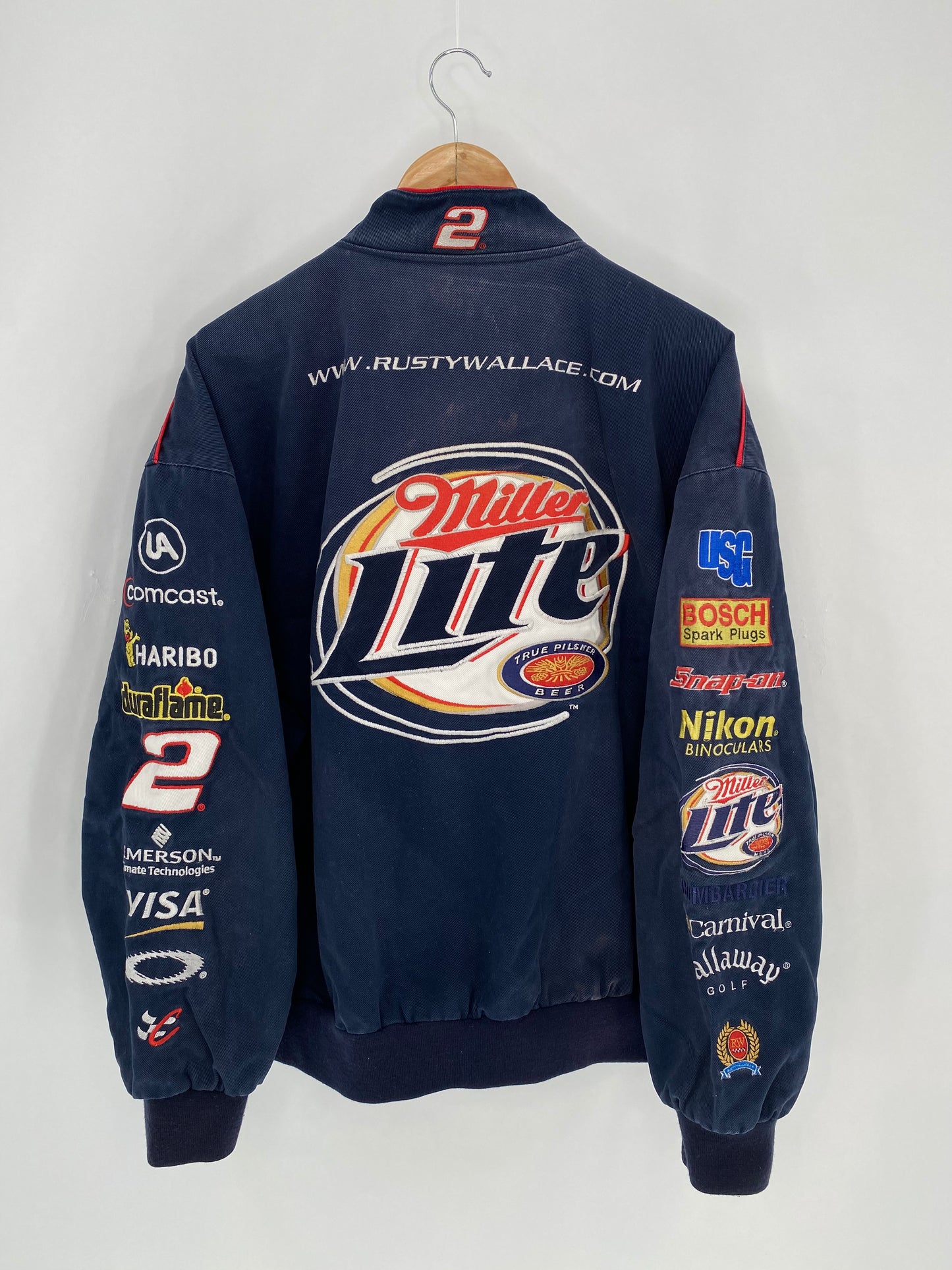 Vintage MILLER LITE Size No Tag (Approx. L) Racing Jacket / 7092