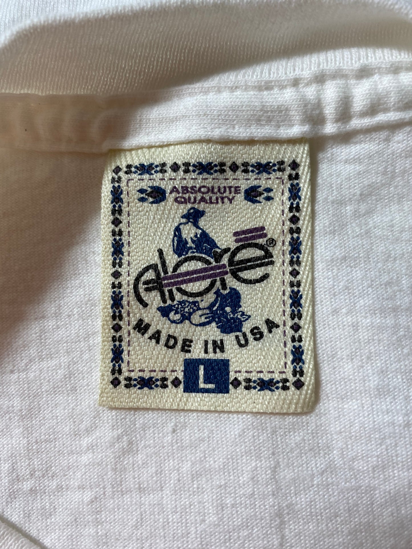 1994' FISHING IS LIFE Made in USA Size L Vintage T-Shirt / K2216