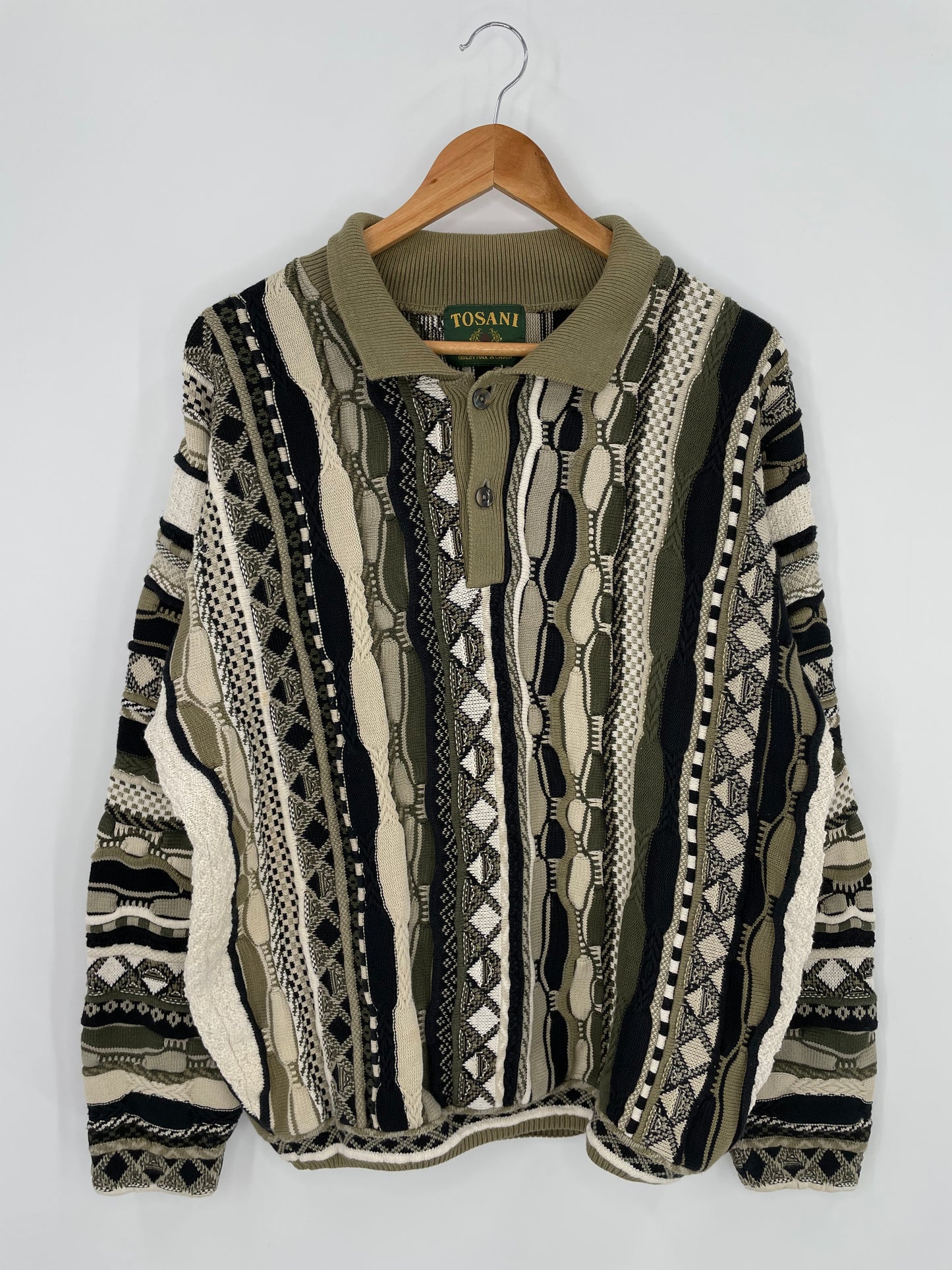 Vintage 3D COOGI- Style Approx Size L Knit Sweater / K1002