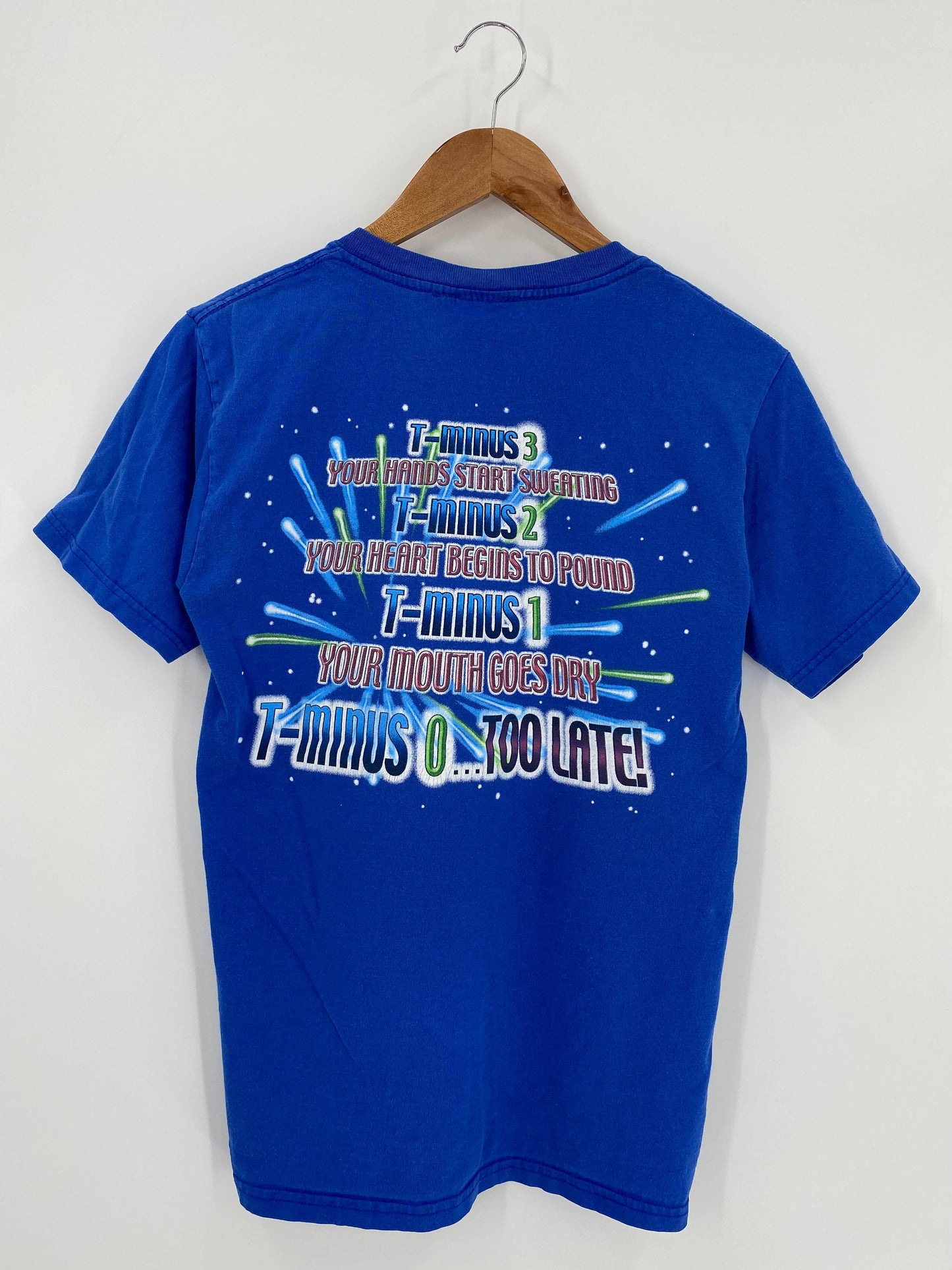 00’ DISNEY SPACE MOUNTAIN Size S Vintage T-Shirts / A609