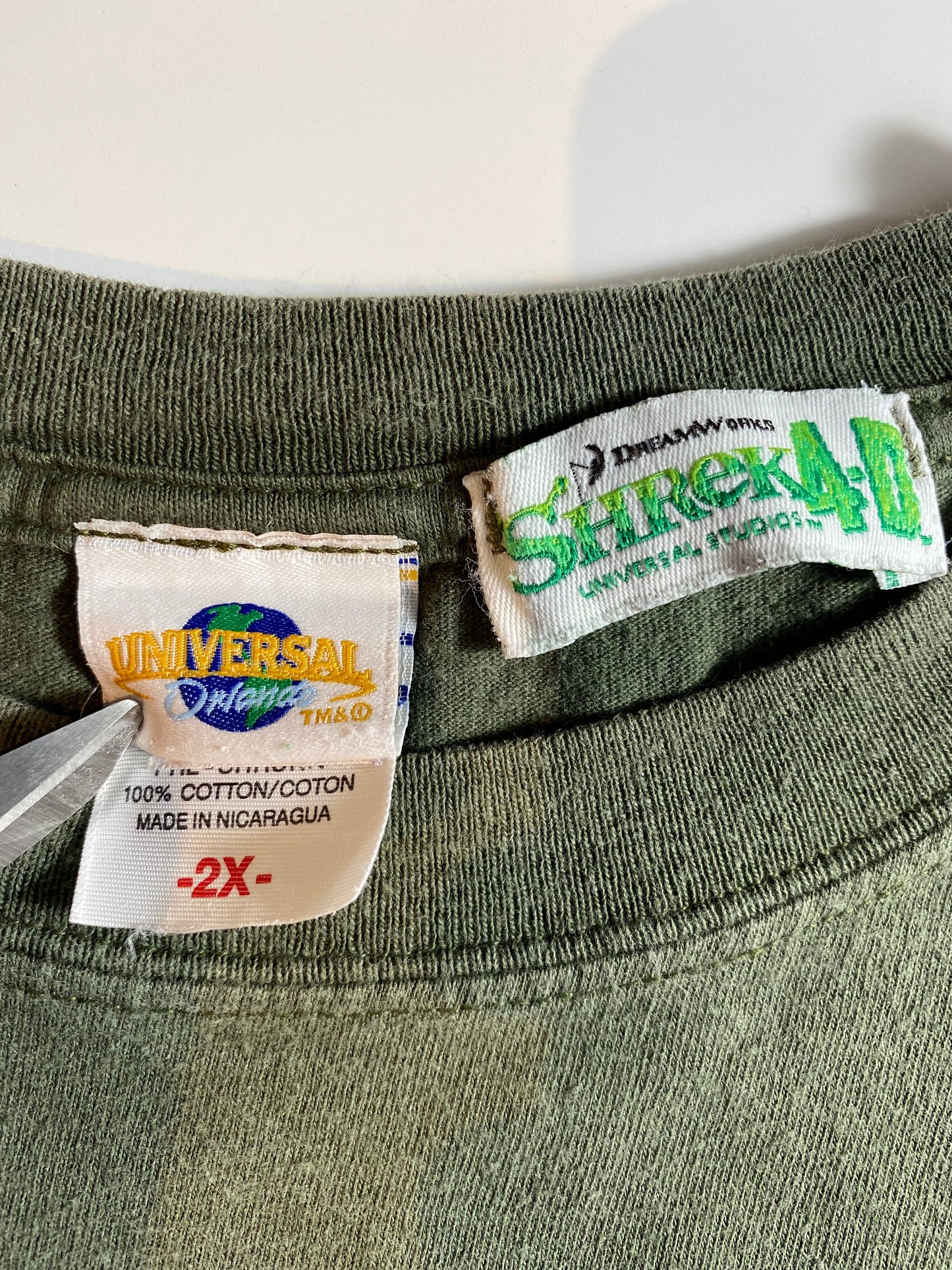 00’ SHREK Size XXL Vintage T-Shirt / A3190