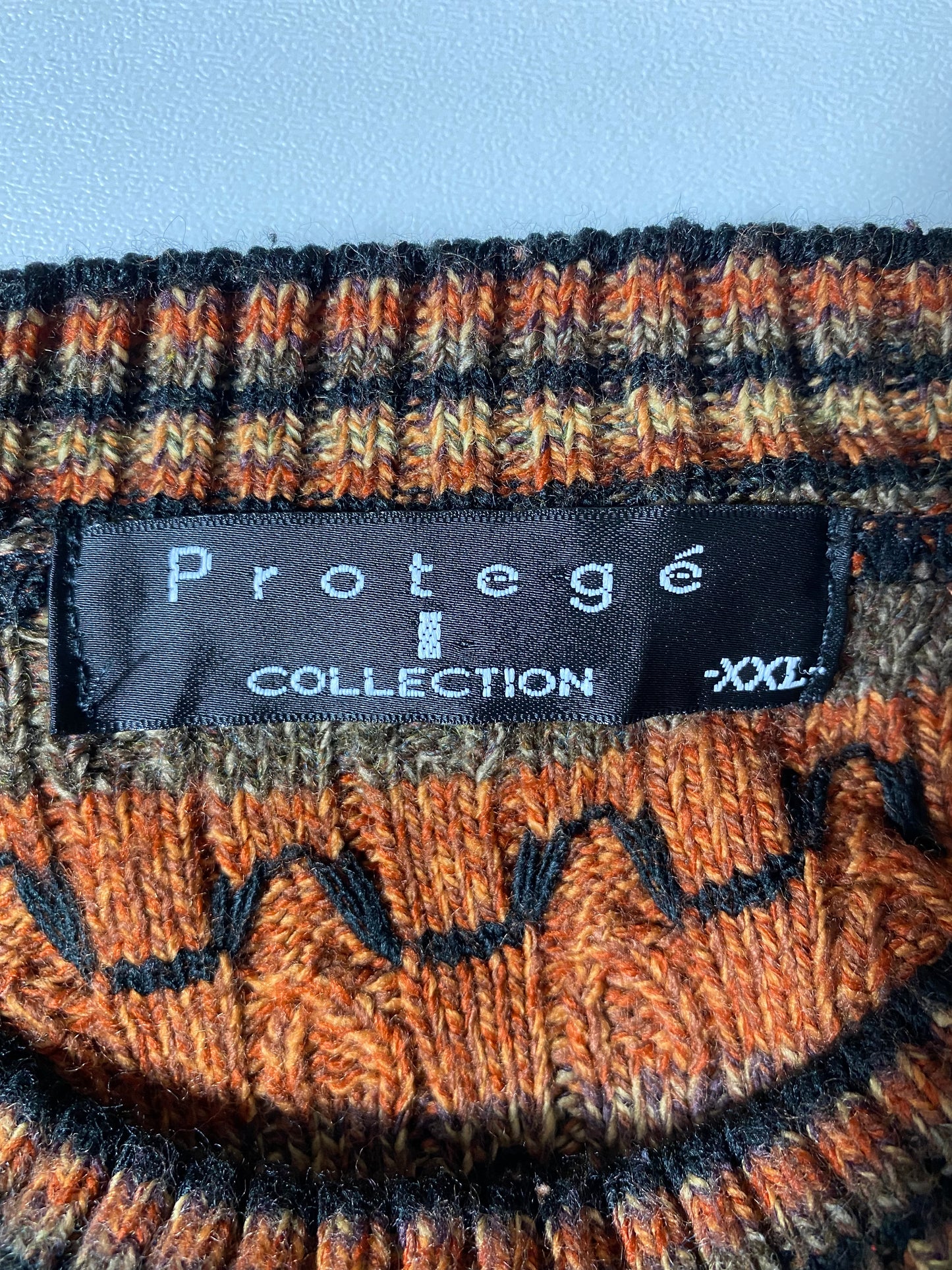 Vintage 3D COOGI- Style Made in USA Size XXL Knit Sweater / K3479