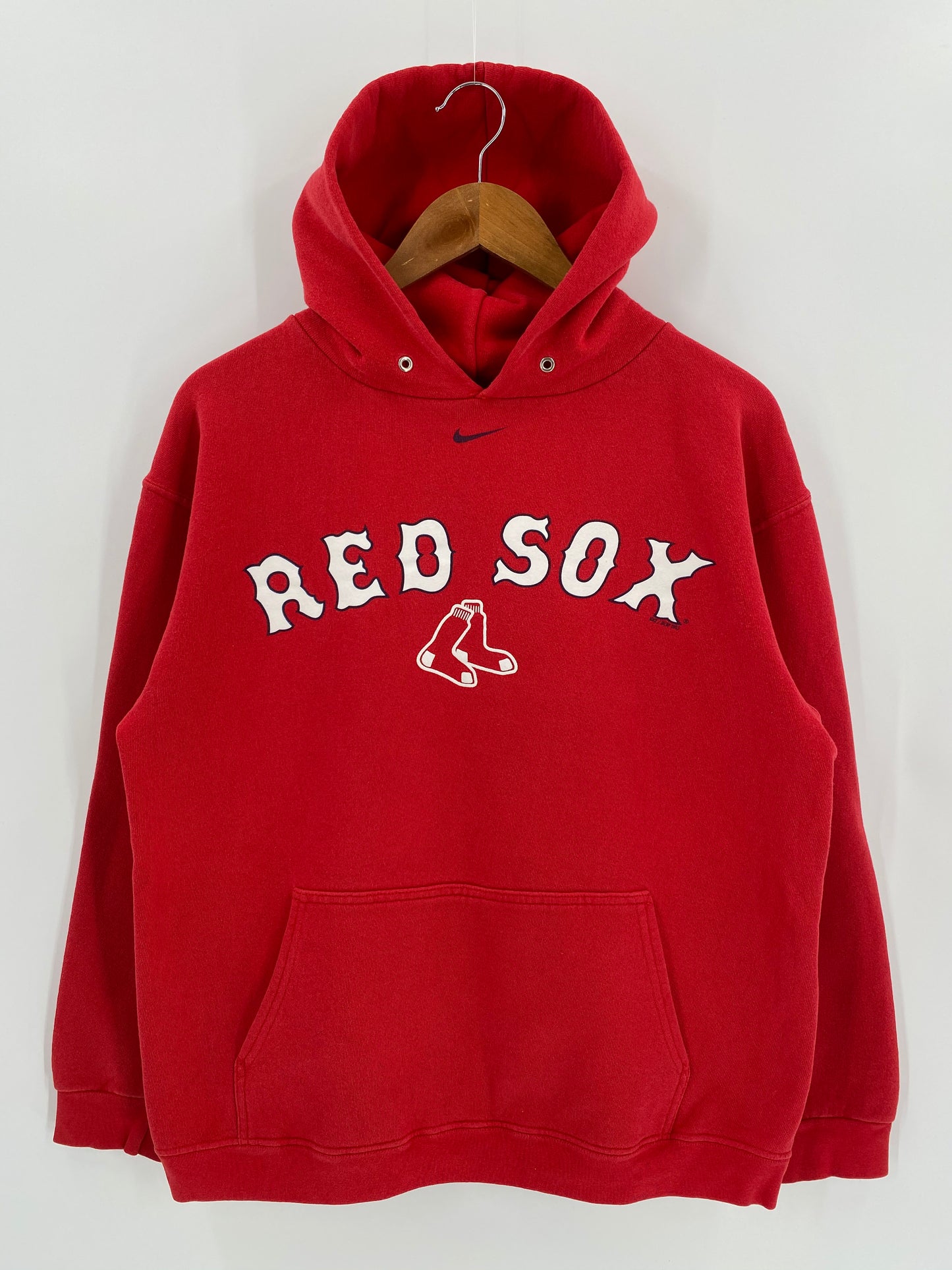 90’s NIKE Red Sox Size M Vintage MLB Hoodie Sweat-shirt / 6596
