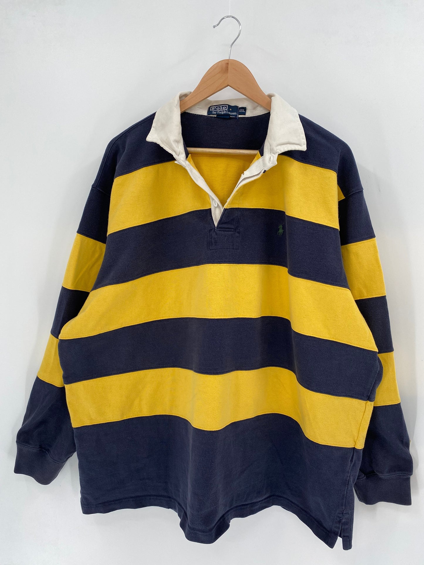 90’s POLO RALPH LAUREN Size XXL Vintage Rugby-Shirt / E4386R