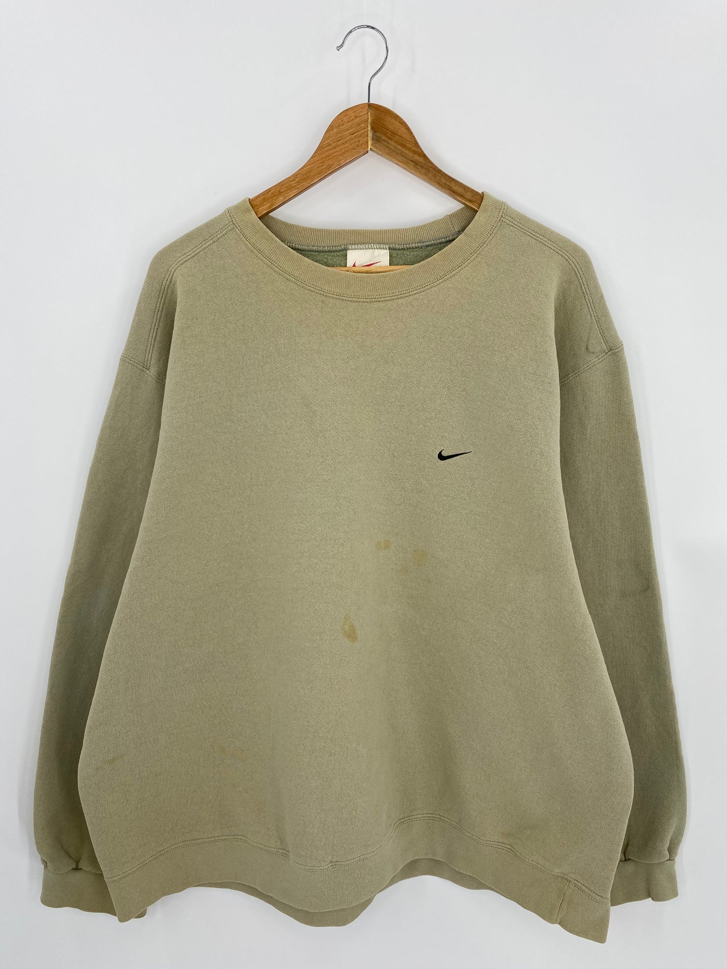 90’s NIKE Mini Swoosh Made in USA Size XL Vintage Sweat-shirt / 7064